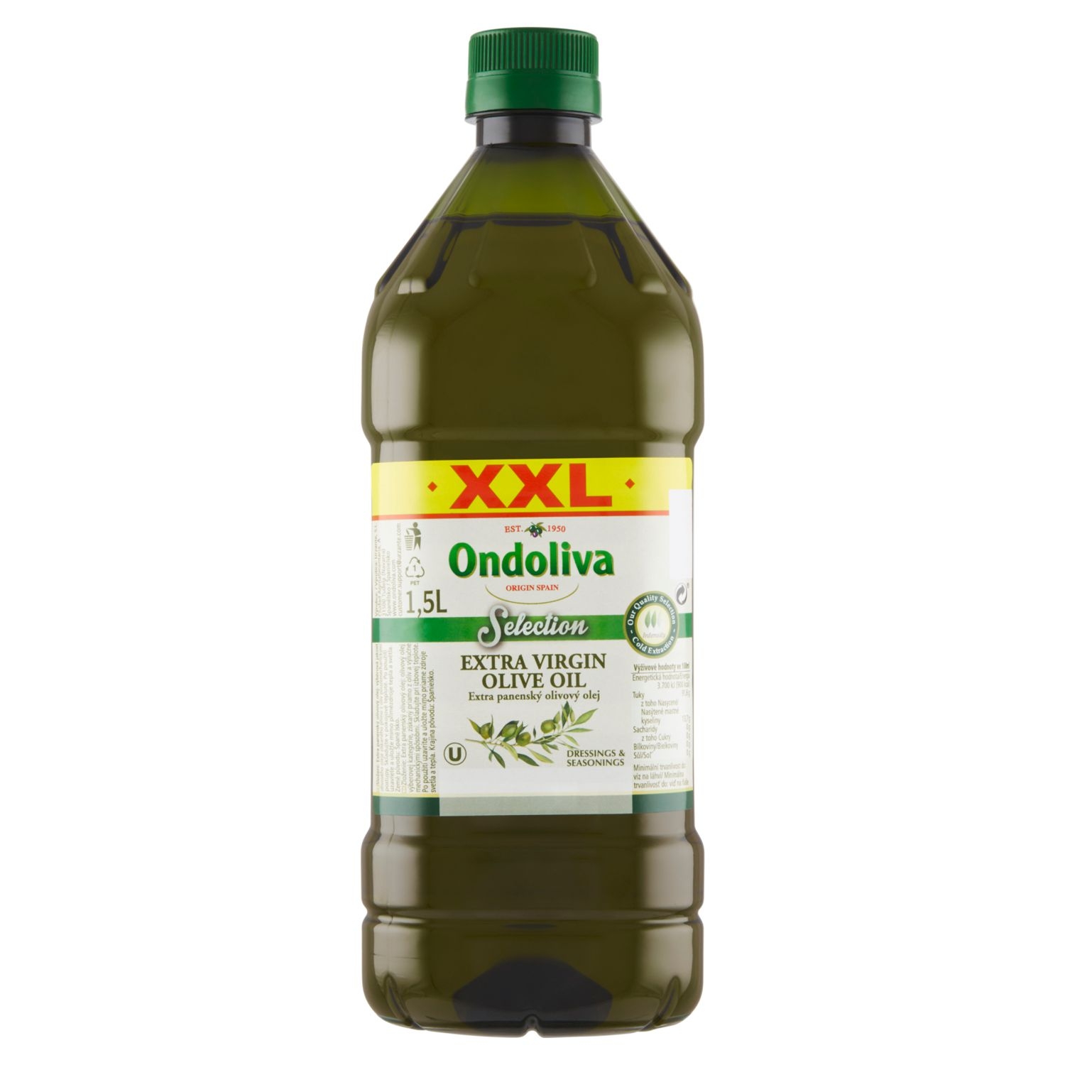 Trvanlivé potraviny - Ondoliva Extra panenský olivový olej XXL 1,5l