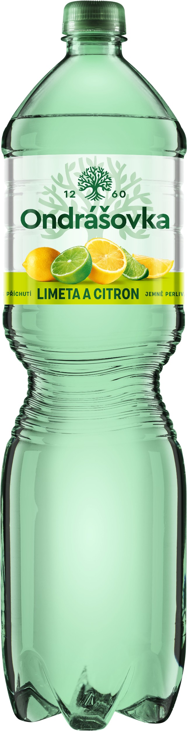 Nápoje - Ondrášovka Jemně perlivá minerální voda s příchutí limetka a citron 1,5 l