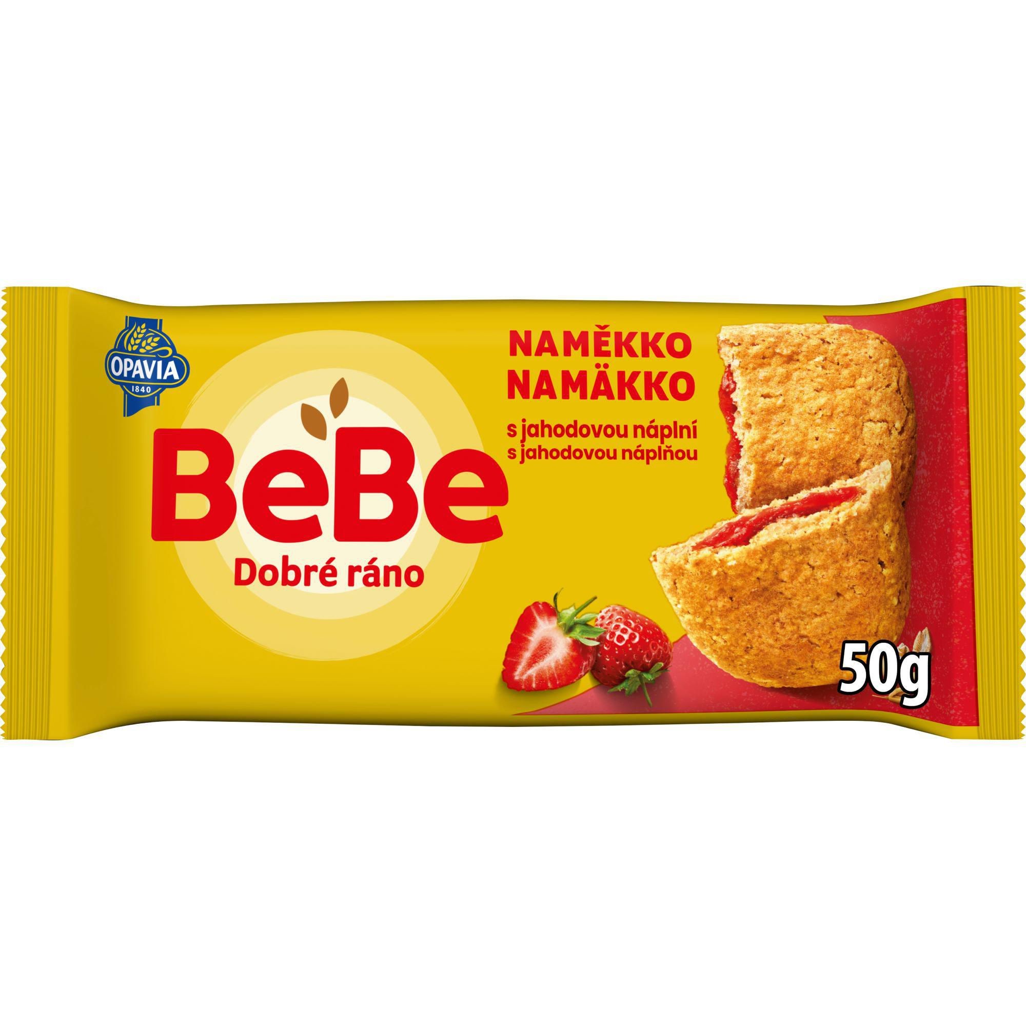 Pekárna a cukrárna - Opavia BeBe Dobré Ráno Naměkko jahodová náplň cereální bochánek 50g