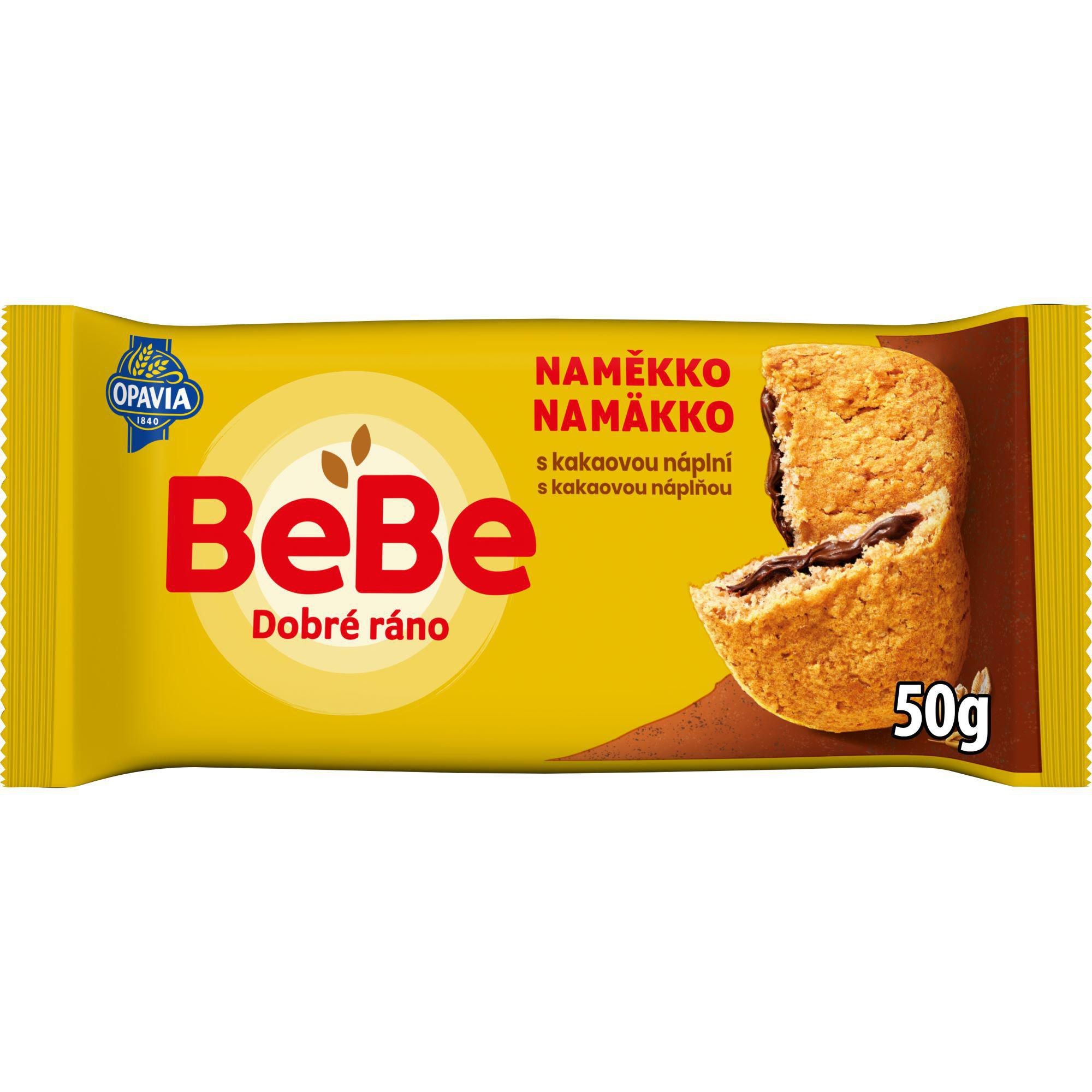 Pekárna a cukrárna - Opavia BeBe Dobré Ráno Naměkko kakaová náplň cereální bochánek 50g