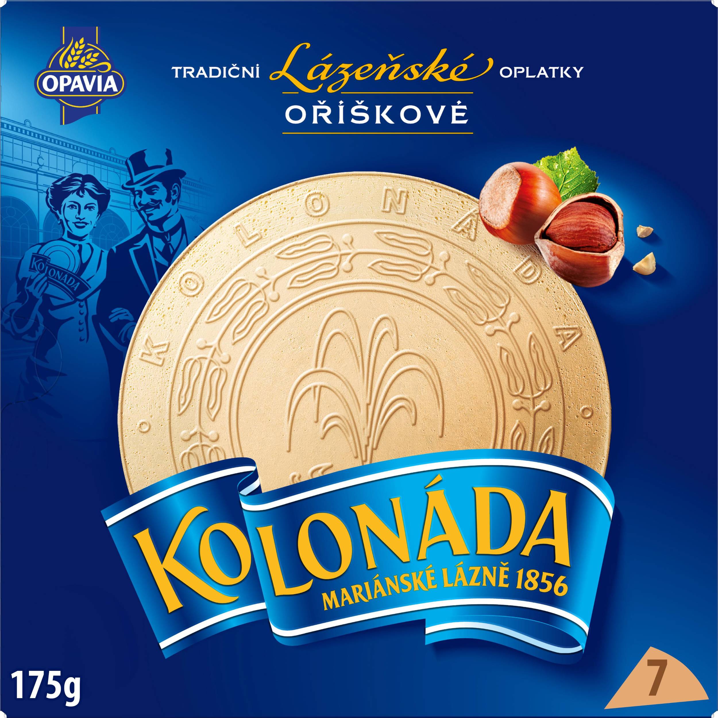 Trvanlivé potraviny - Opavia Kolonáda lázeňské oplatky lískooříškové 175g