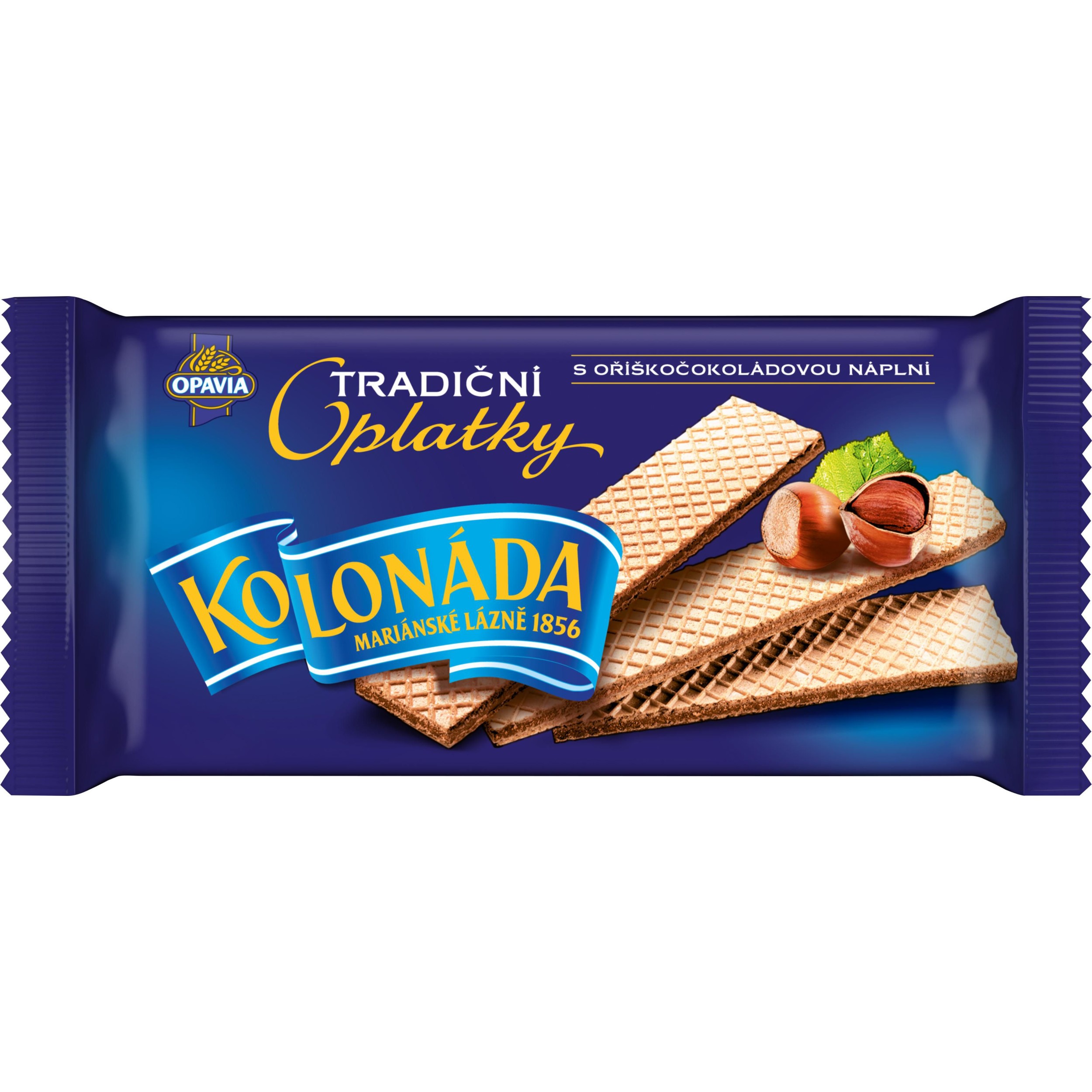Trvanlivé potraviny - Opavia Kolonáda oplatky oříškočokoládové 140g