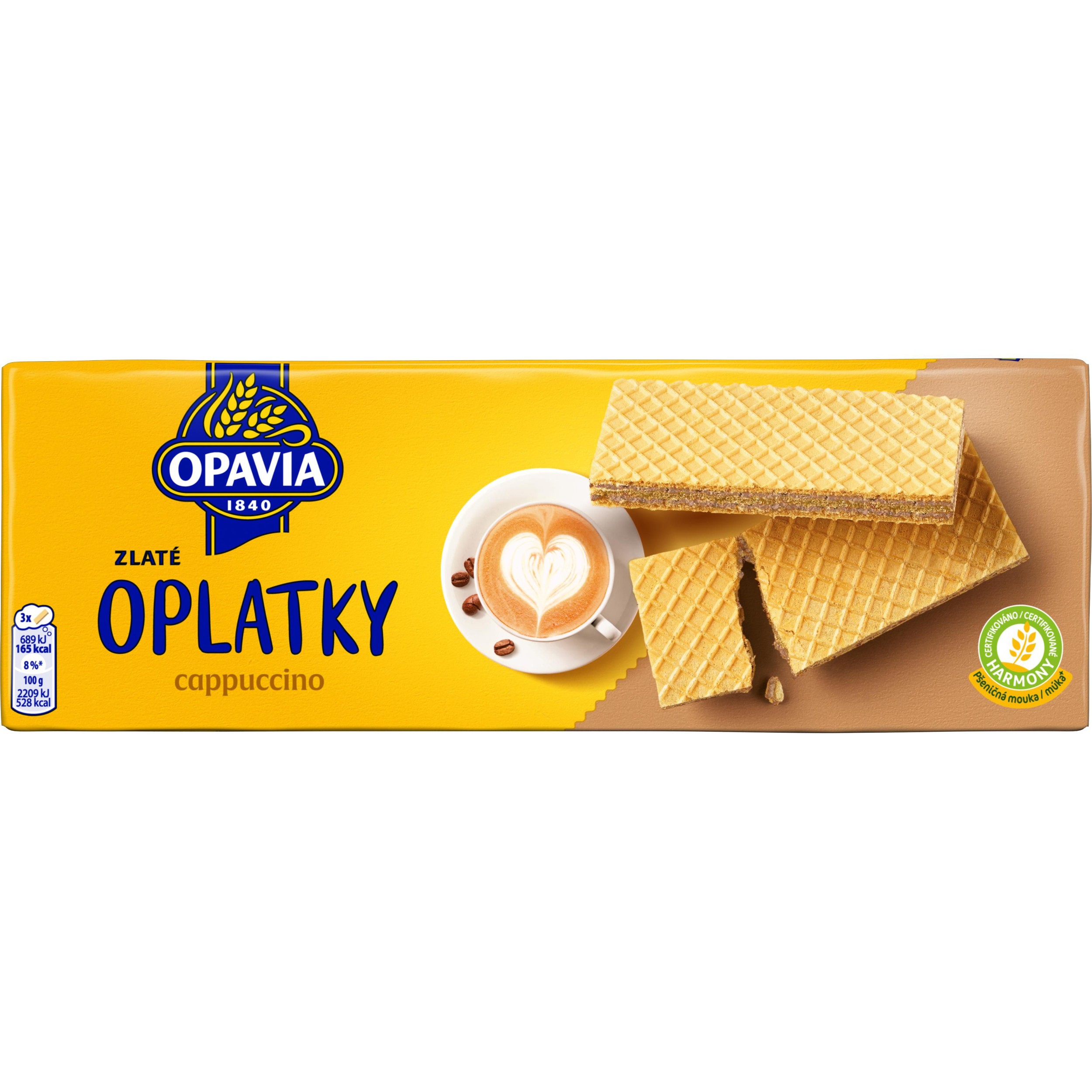 Trvanlivé potraviny - Opavia Oplatky Zlaté cappuccino 146g