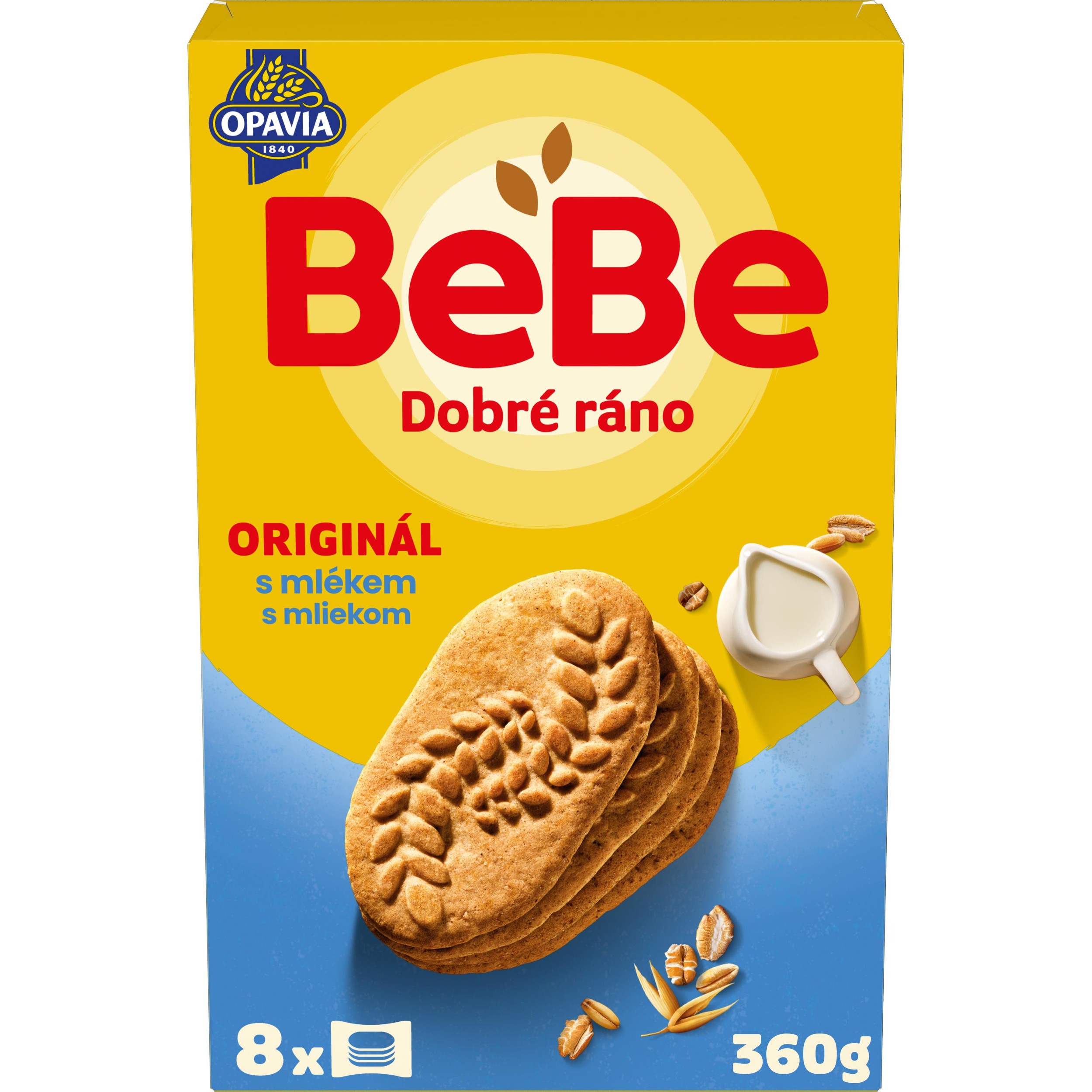 Trvanlivé potraviny - Opavia sušenky BeBe Dobré Ráno s mlékem 360g