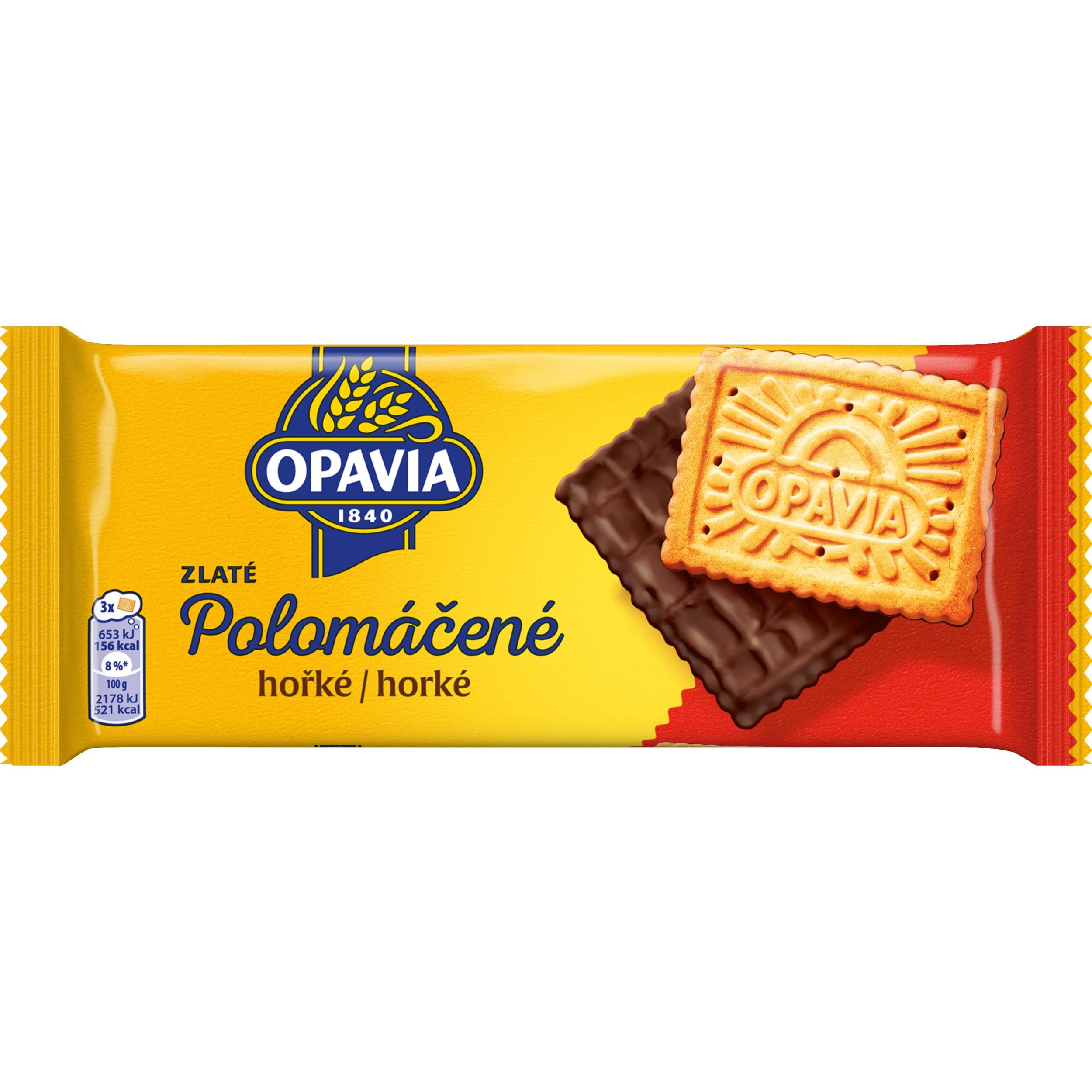 TOP produkty - Opavia sušenky Zlaté Polomáčené hořké 100g