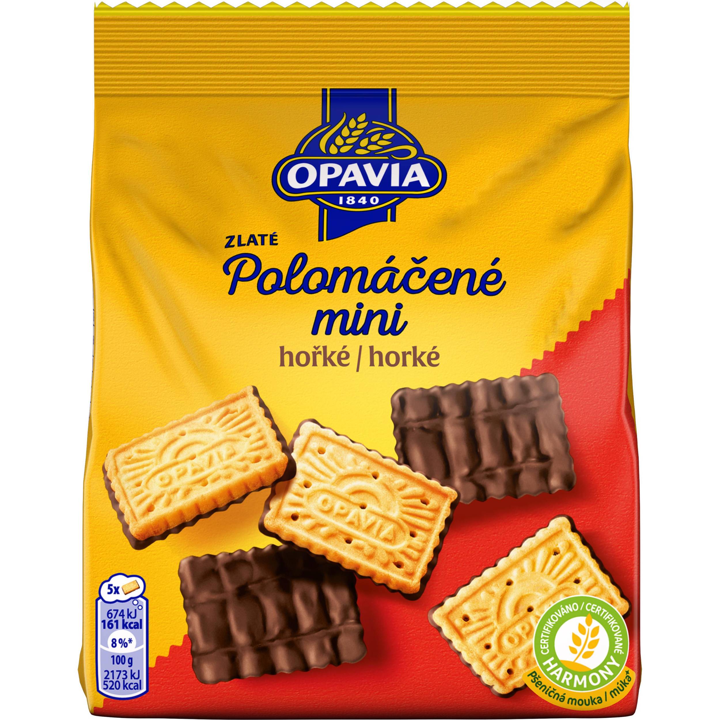 Trvanlivé potraviny - Opavia sušenky Zlaté Polomáčené Mini hořké 145g