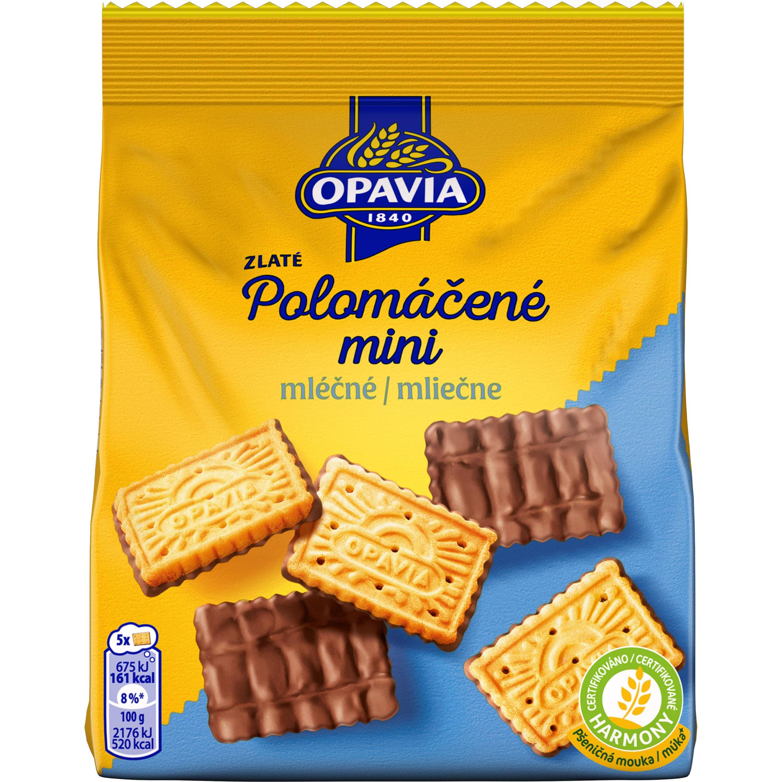 Trvanlivé potraviny - Opavia sušenky Zlaté Polomáčené Mini mléčné 145g