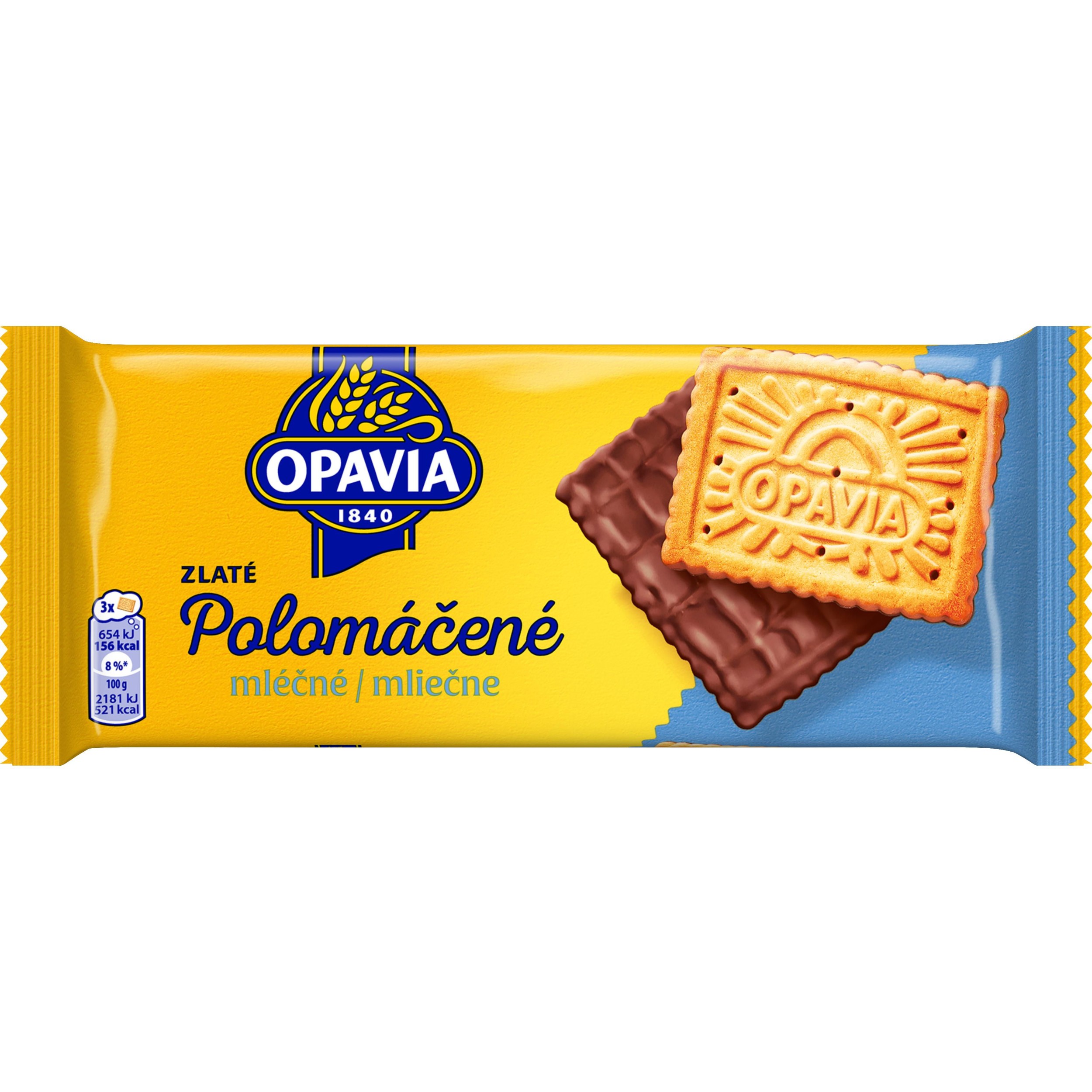 Trvanlivé potraviny - Opavia sušenky Zlaté Polomáčené mléčné 100g