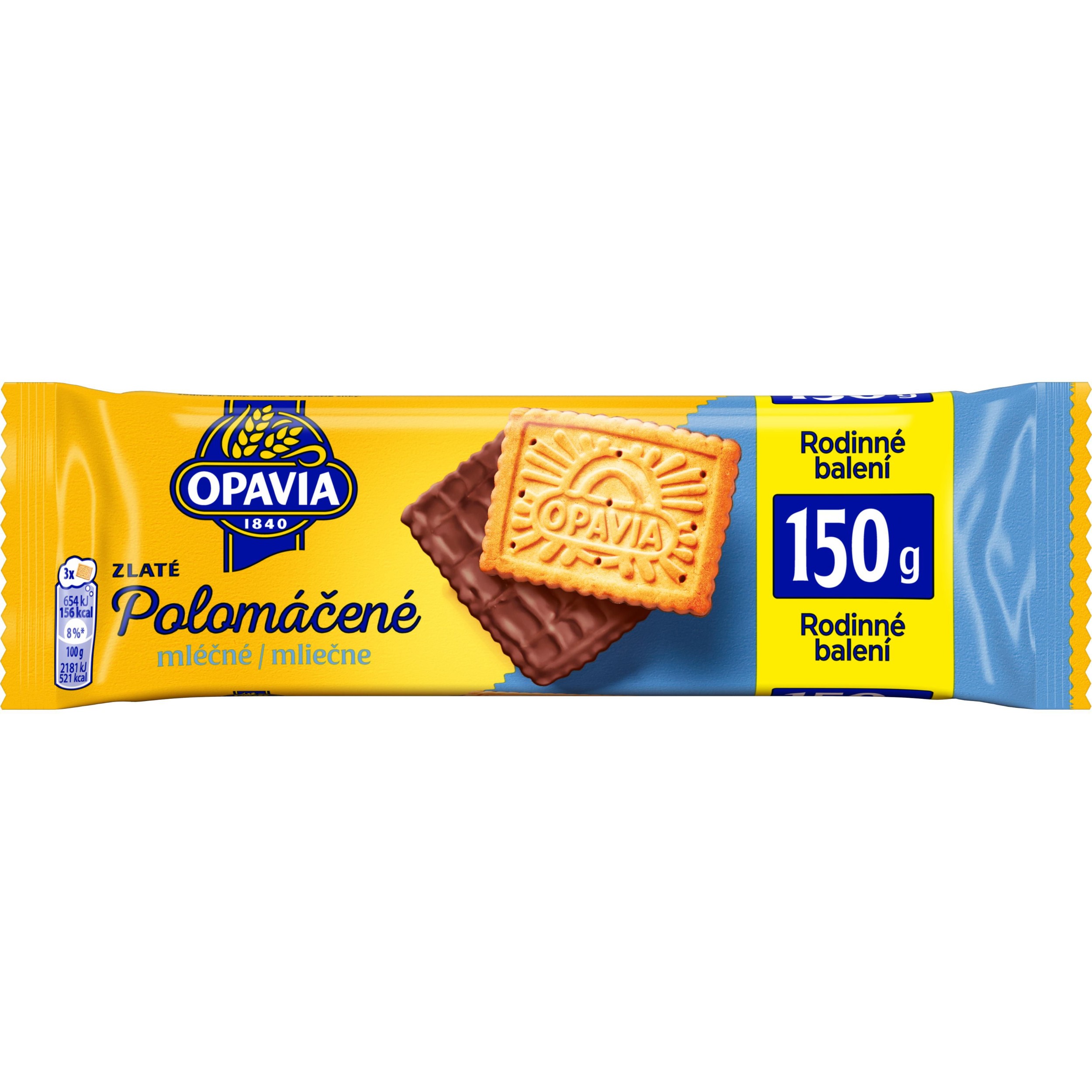 Trvanlivé potraviny - Opavia sušenky Zlaté Polomáčené mléčné 150g