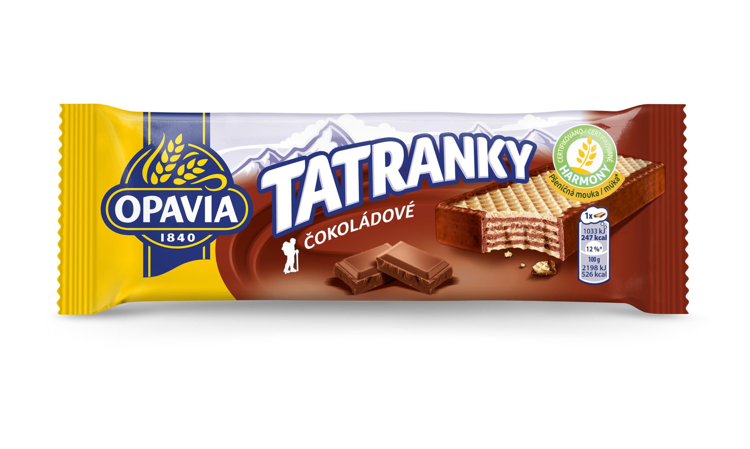 Trvanlivé potraviny - Opavia Tatranky Čokoládové oplatka 47g