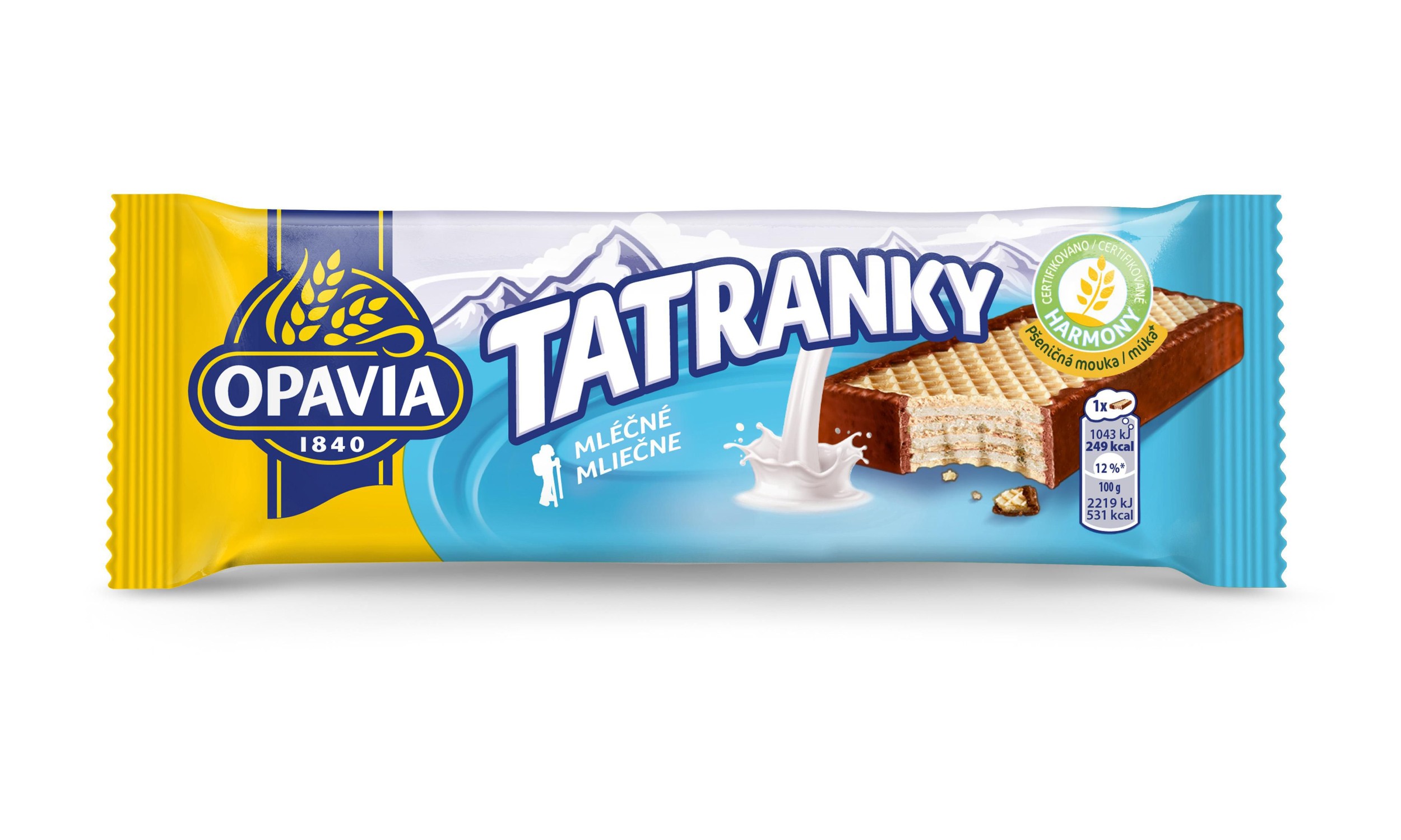 Trvanlivé potraviny - Opavia Tatranky Mléčné oplatka 47g