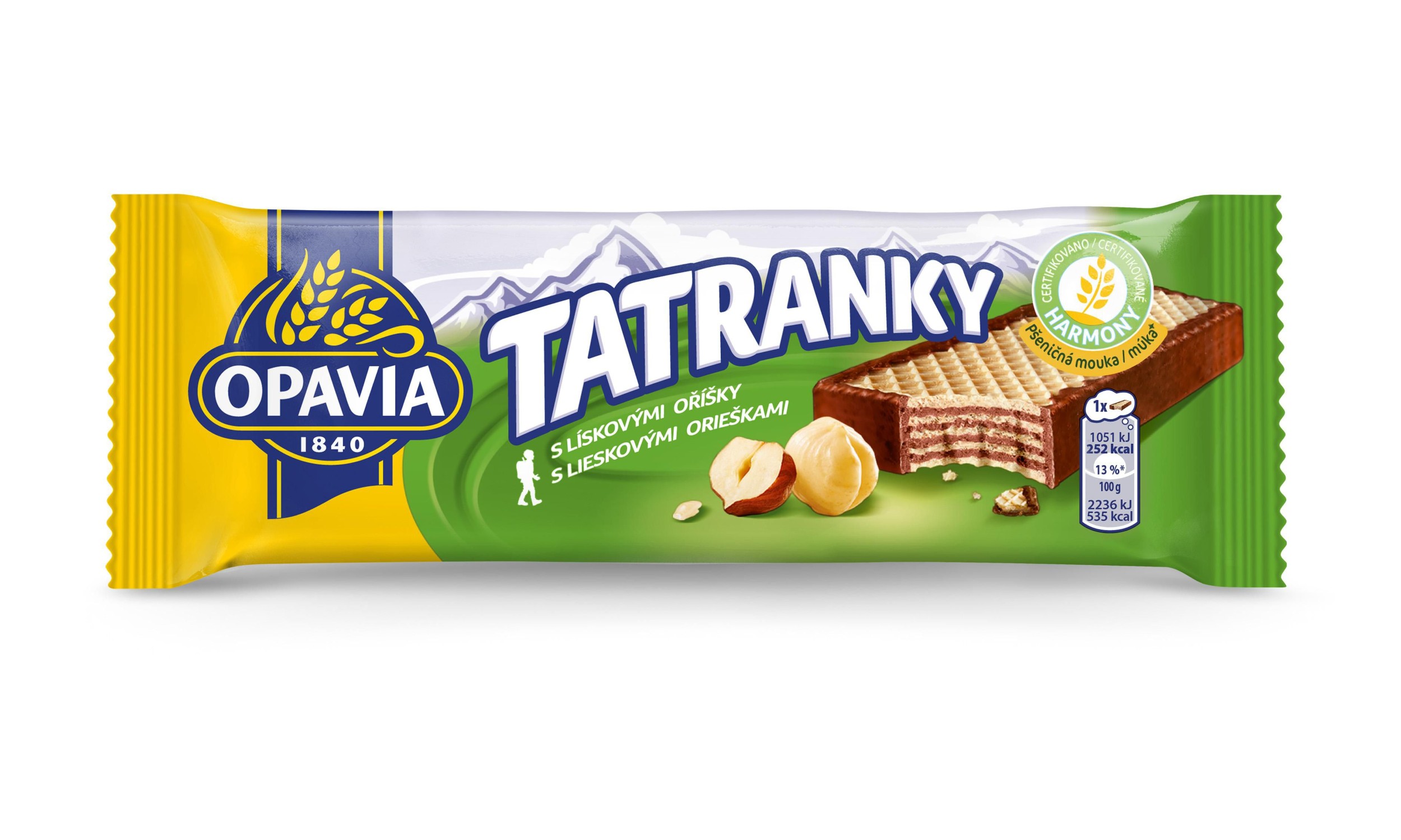Trvanlivé potraviny - Opavia Tatranky s lískovými oříšky oplatka 47g