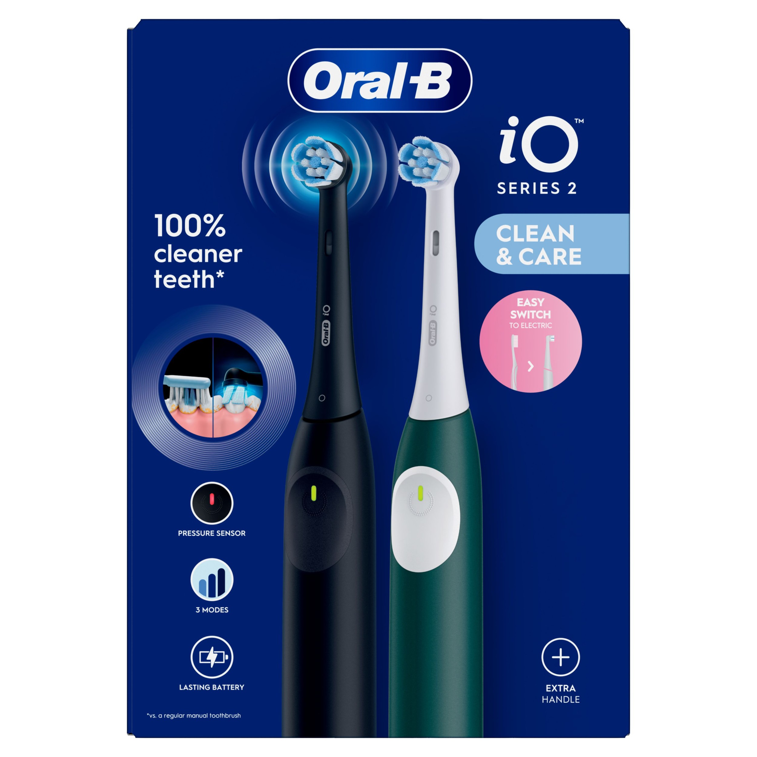 Drogerie a kosmetika - Oral-B Elektrický kartáček IO Series 2 DUO 2ks