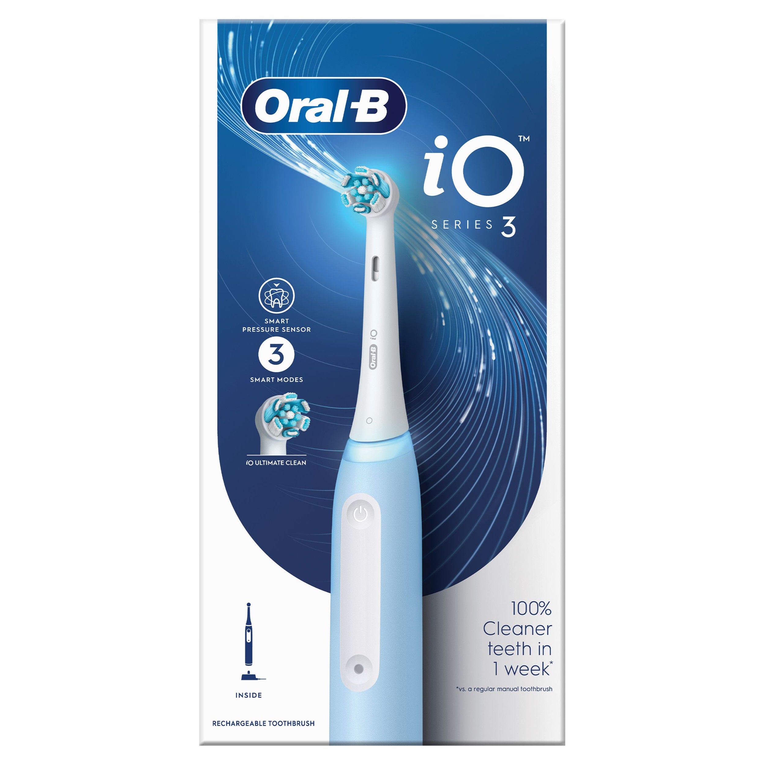 Drogerie a kosmetika - Oral-B Elektrický zubní kartáček iO3 Blue