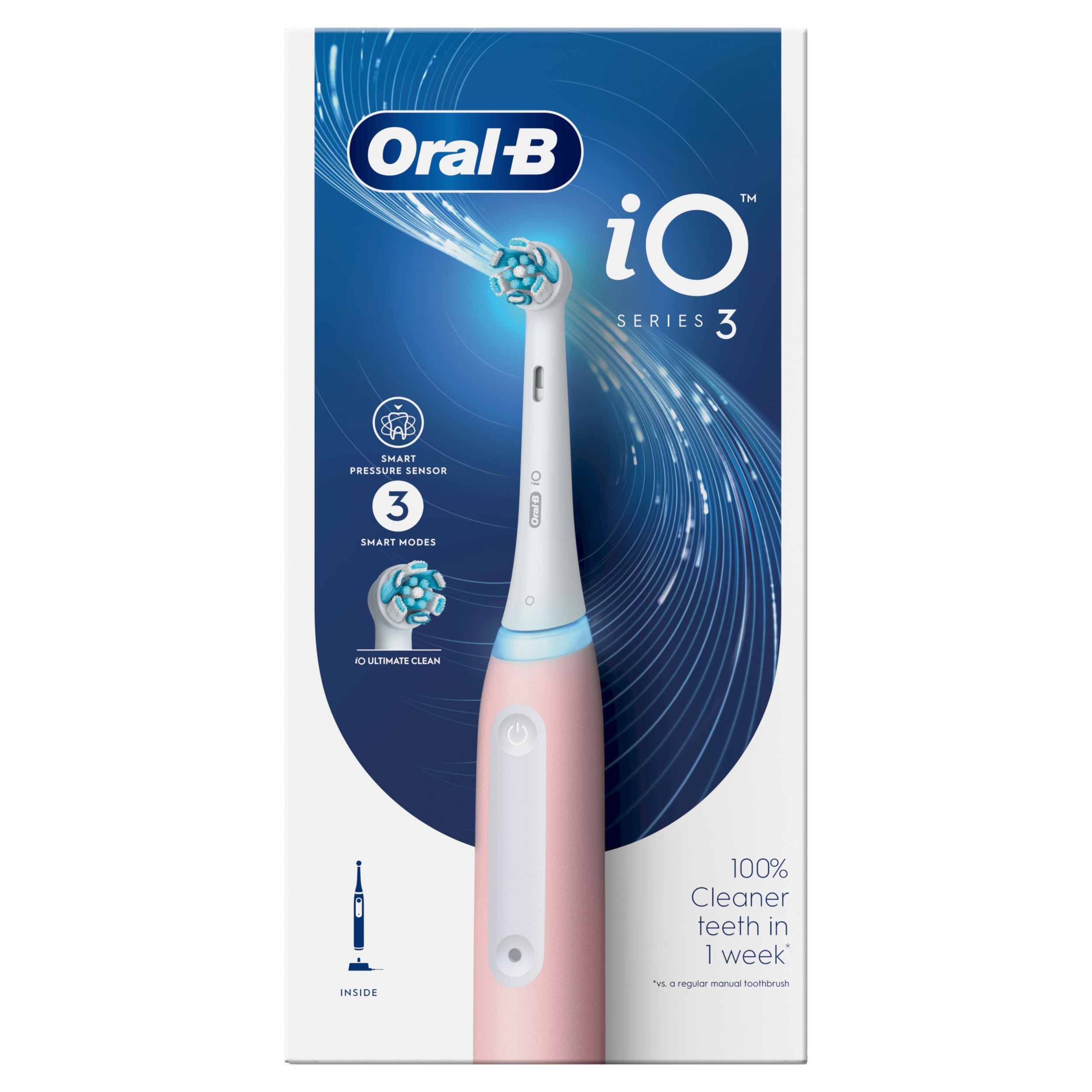 Drogerie a kosmetika - Oral-B Elektrický zubní kartáček iO3 Pink