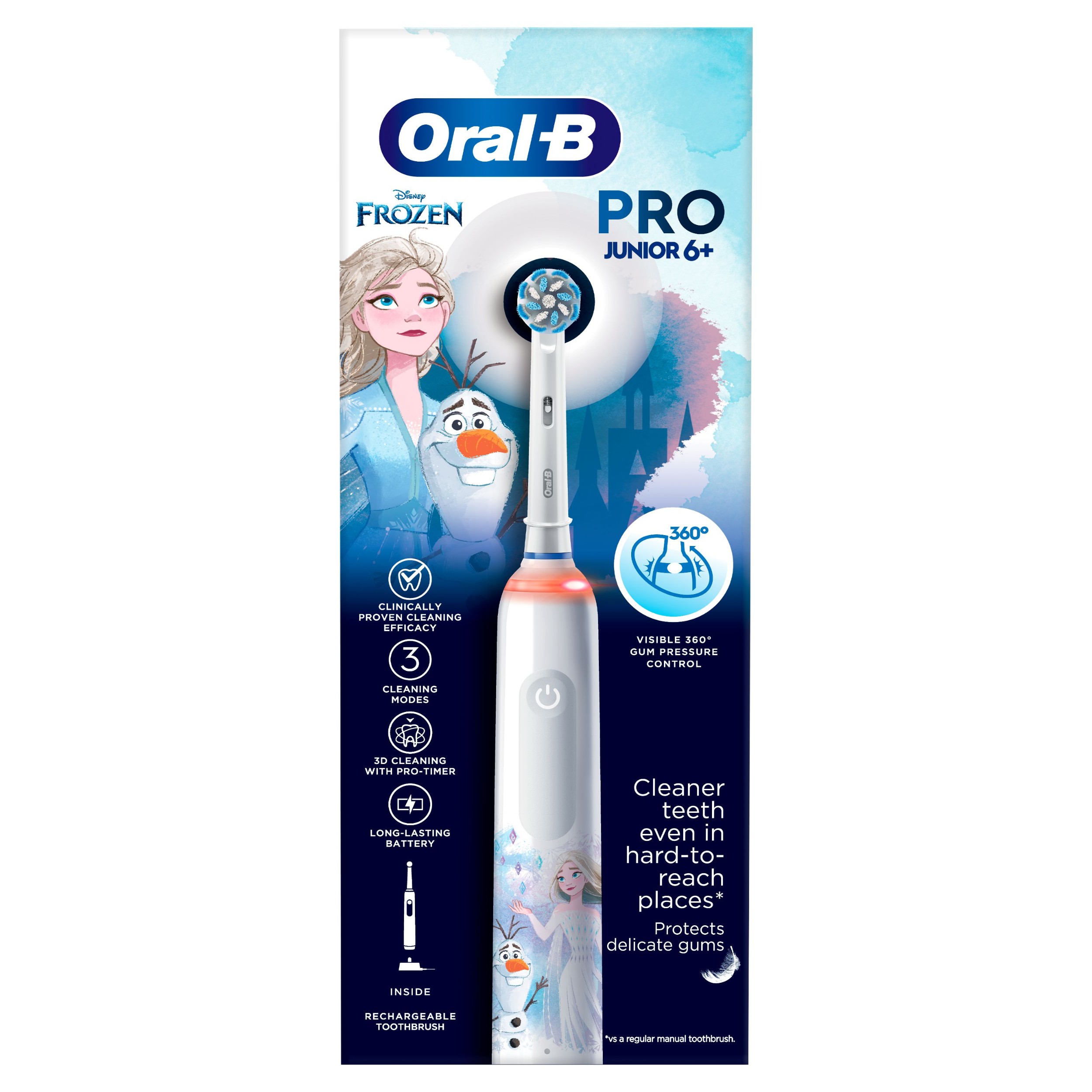 Drogerie a kosmetika - Oral-B Elektrický zubní kartáček PRO 3 Junior Frozen