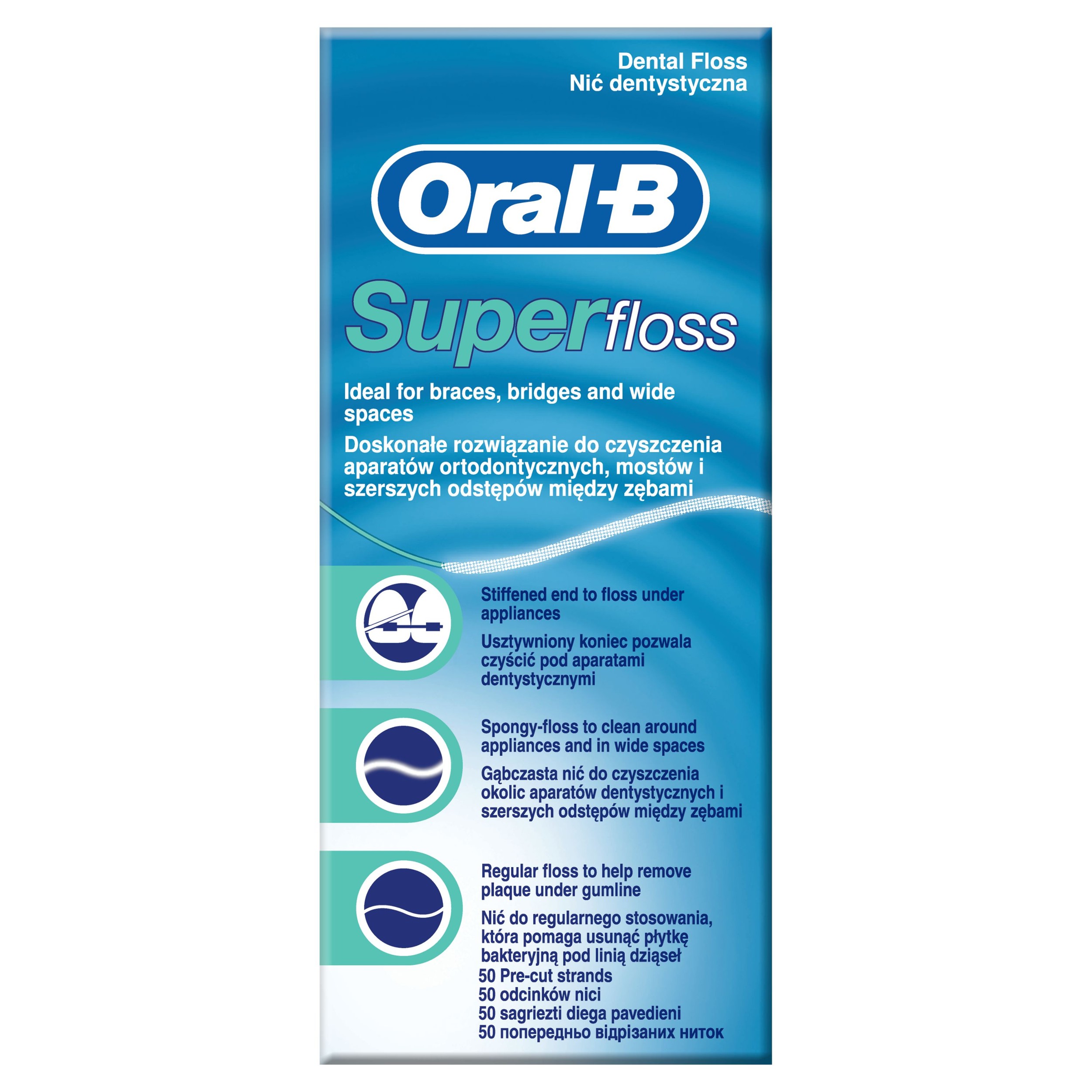 Drogerie a kosmetika - Oral B Super Zubní Nit 50ks