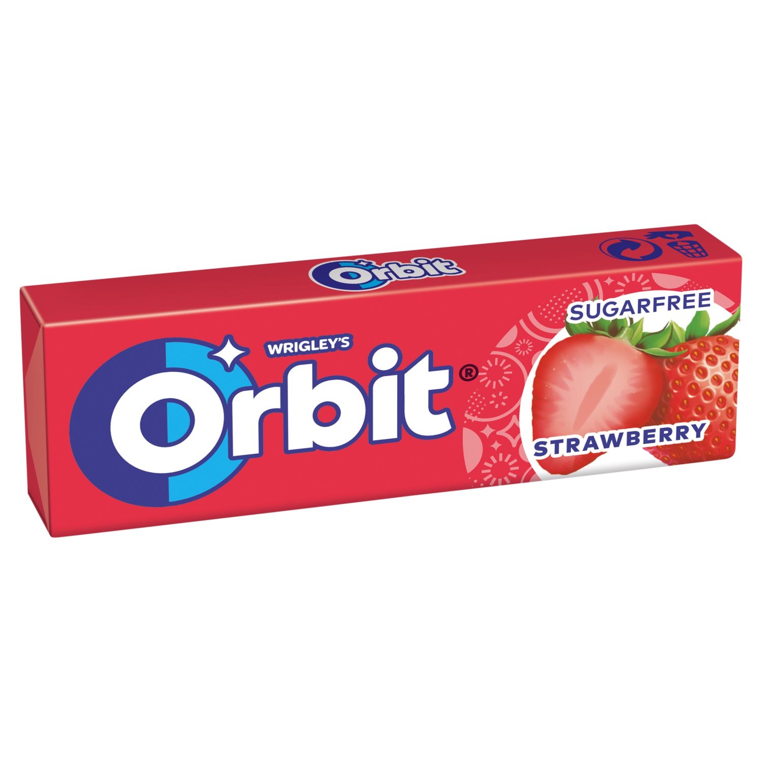 Trvanlivé potraviny - Orbit Jahoda žvýkačka bez cukru s příchutí jahody 10 ks dražé 14g