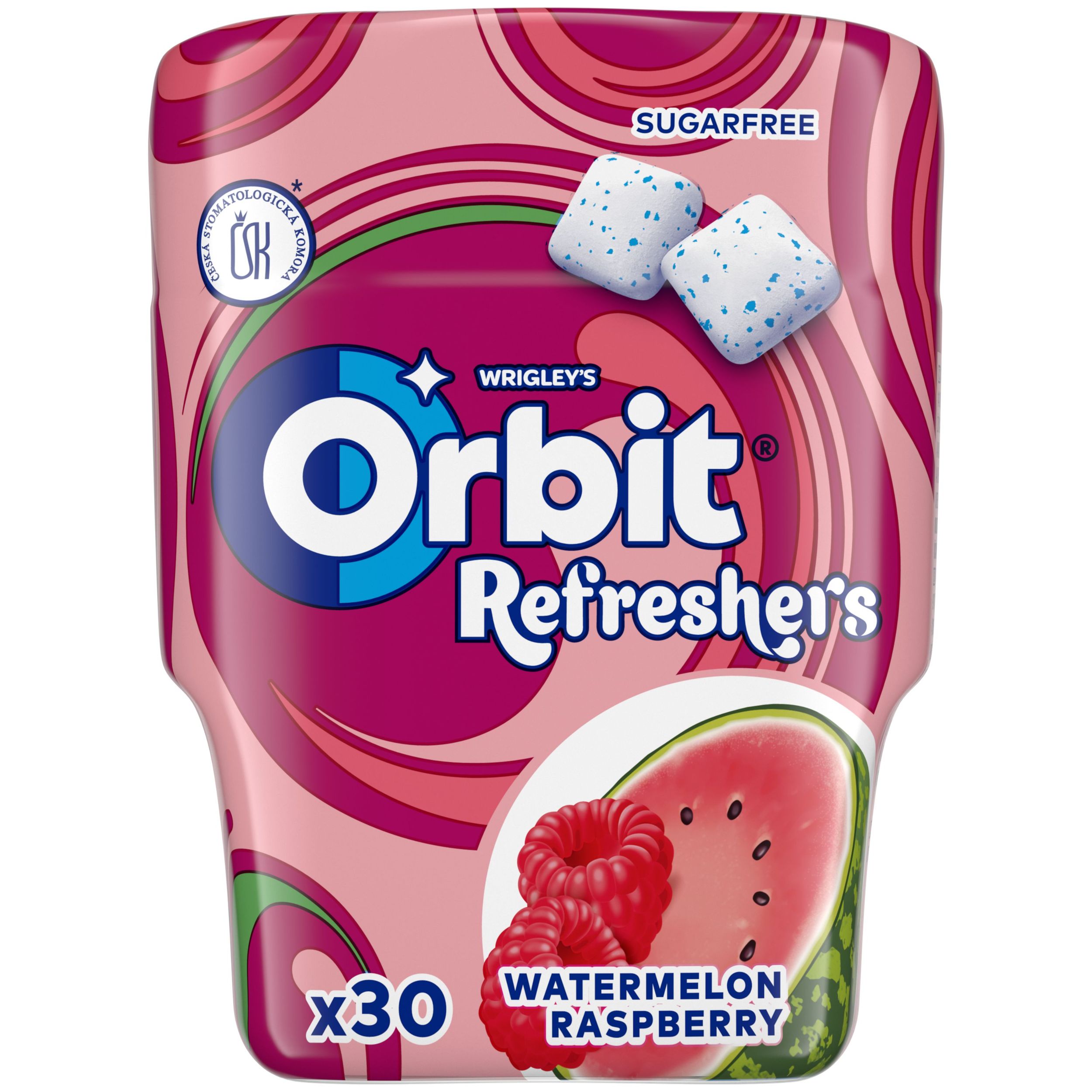 Trvanlivé potraviny - Orbit Refresher Meloun Malina dóza 67g