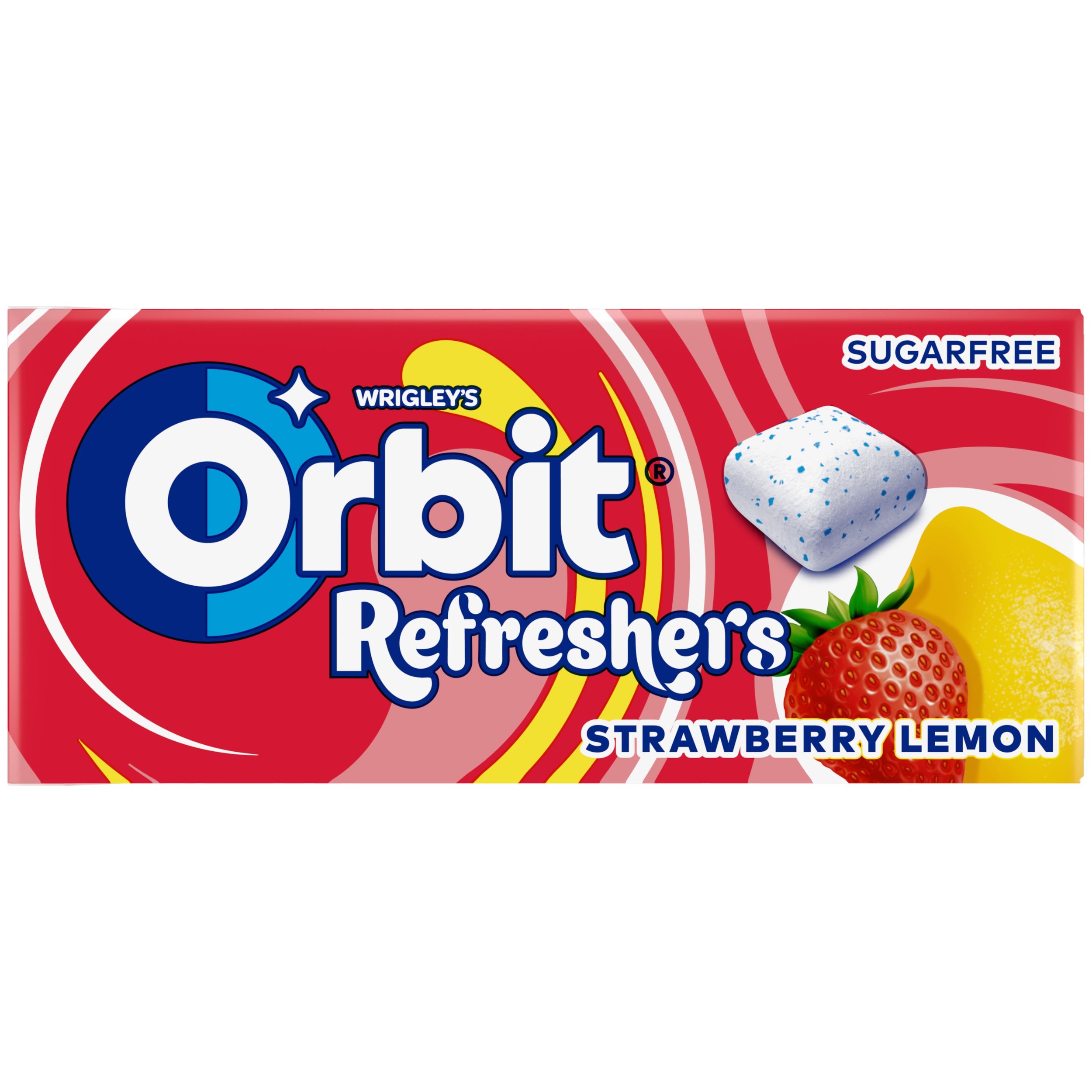 Trvanlivé potraviny - Orbit Refreshers žvýkačky bez cukru jahoda a citron 8 ks 17,9g