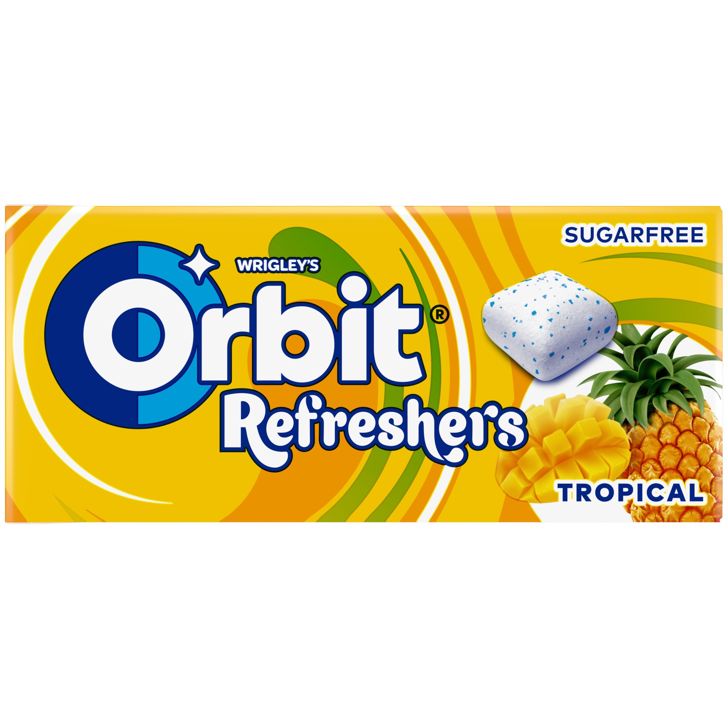 Trvanlivé potraviny - Orbit Refreshers žvýkačky bez cukru Tropical 8 ks 17,9 g