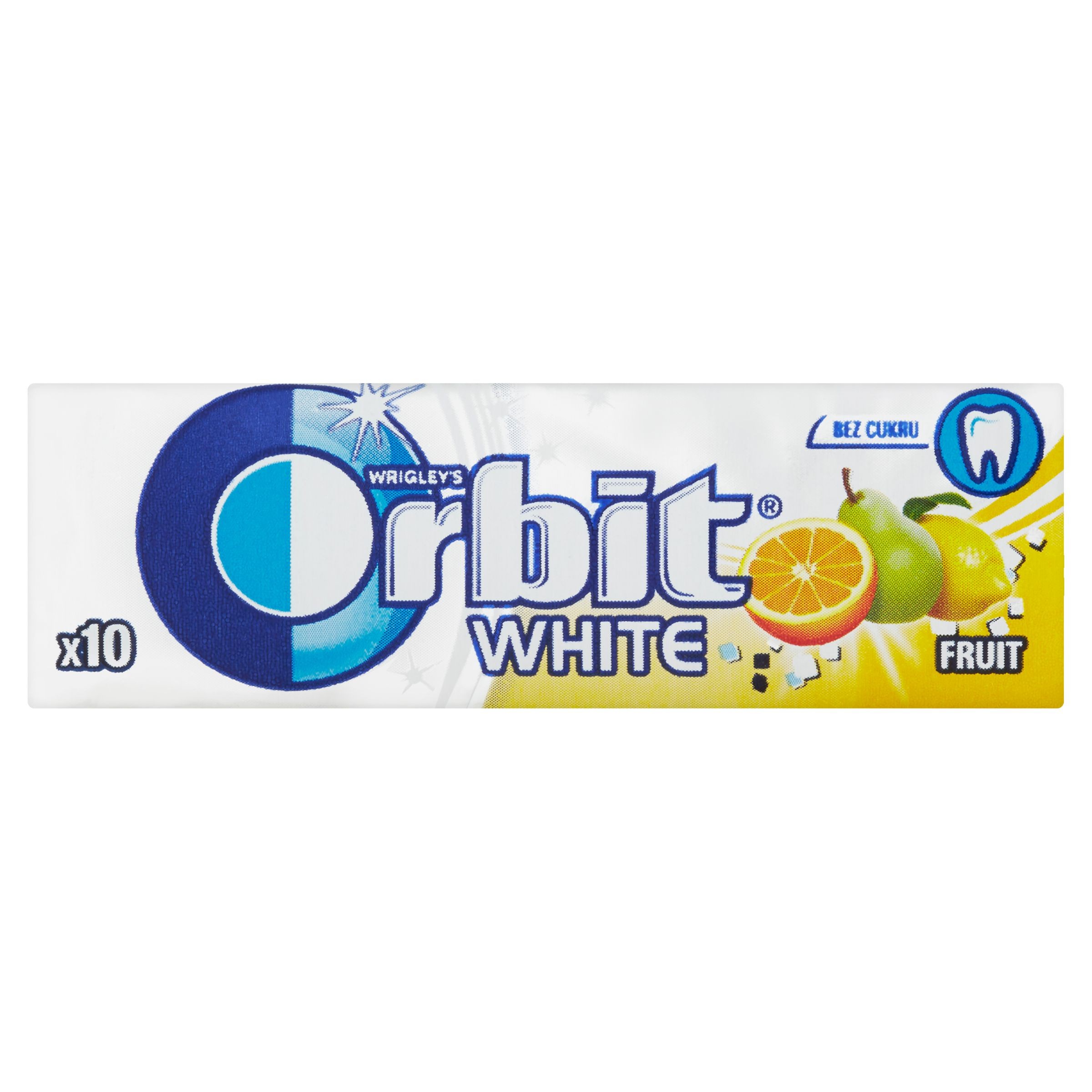 Trvanlivé potraviny - Orbit White Fruit dražé 14 g
