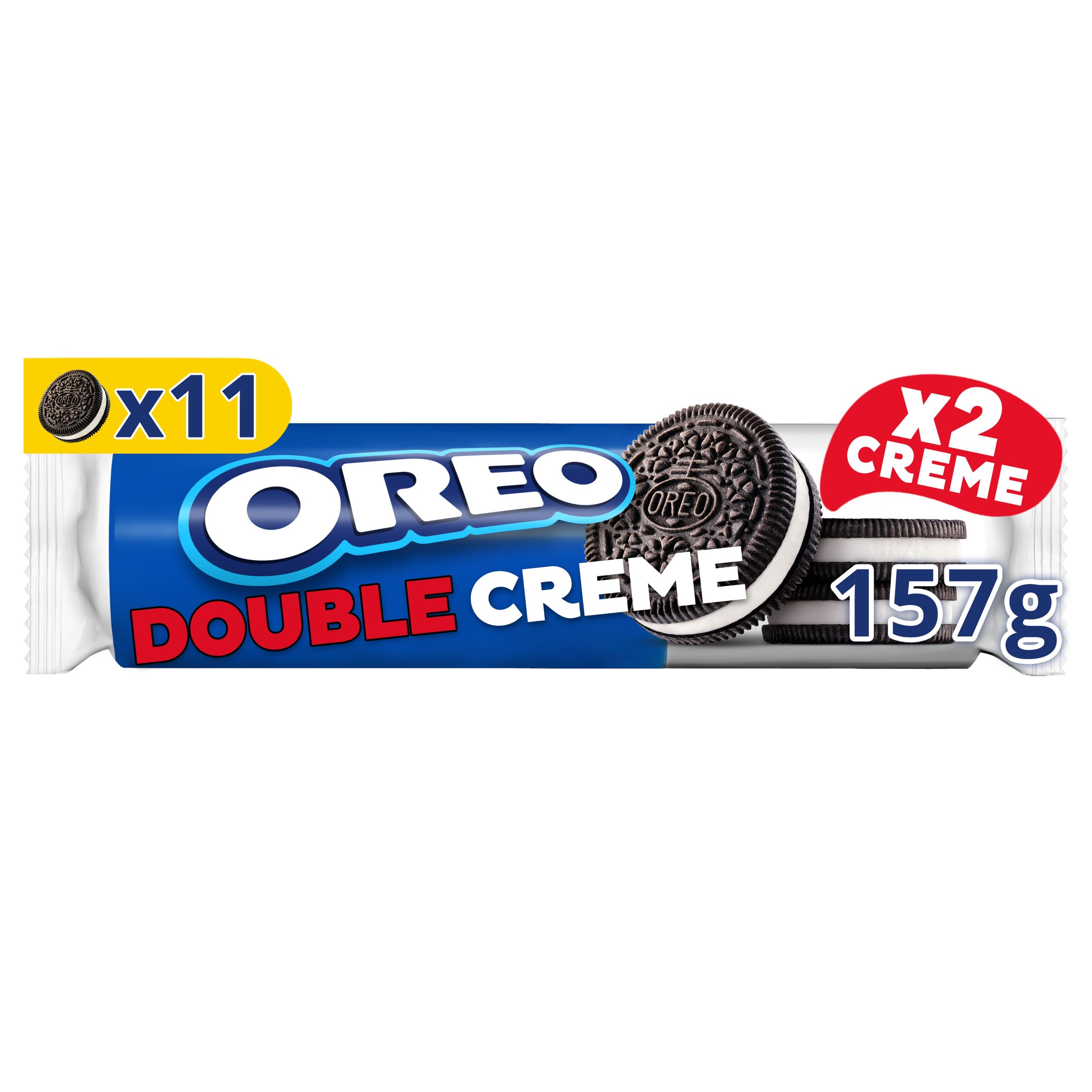 Trvanlivé potraviny - Oreo Double Creme sušenky s dvojitou vanilkovou náplní 157g