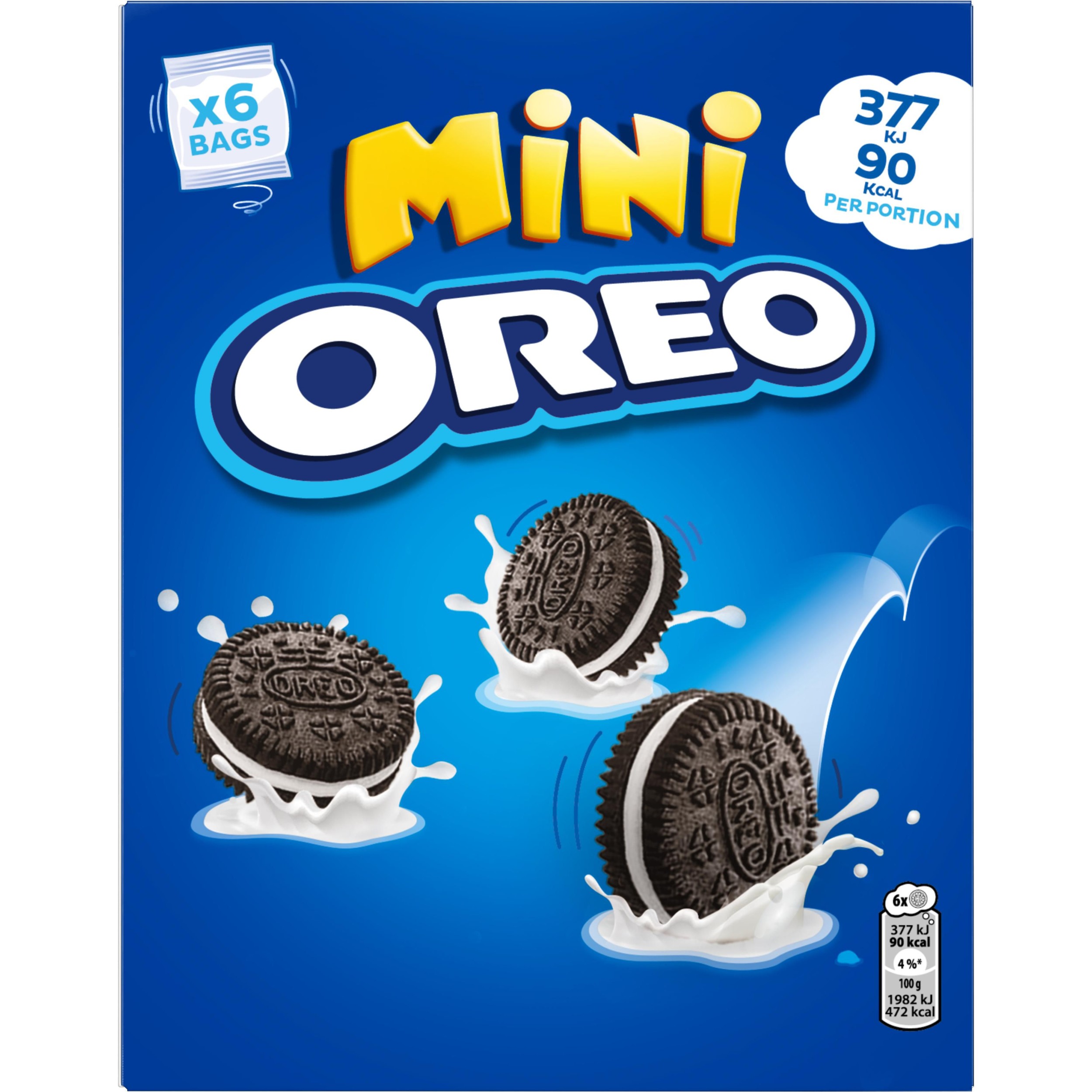 Trvanlivé potraviny - Oreo Sušenky mini s vanilkovou náplní 114g