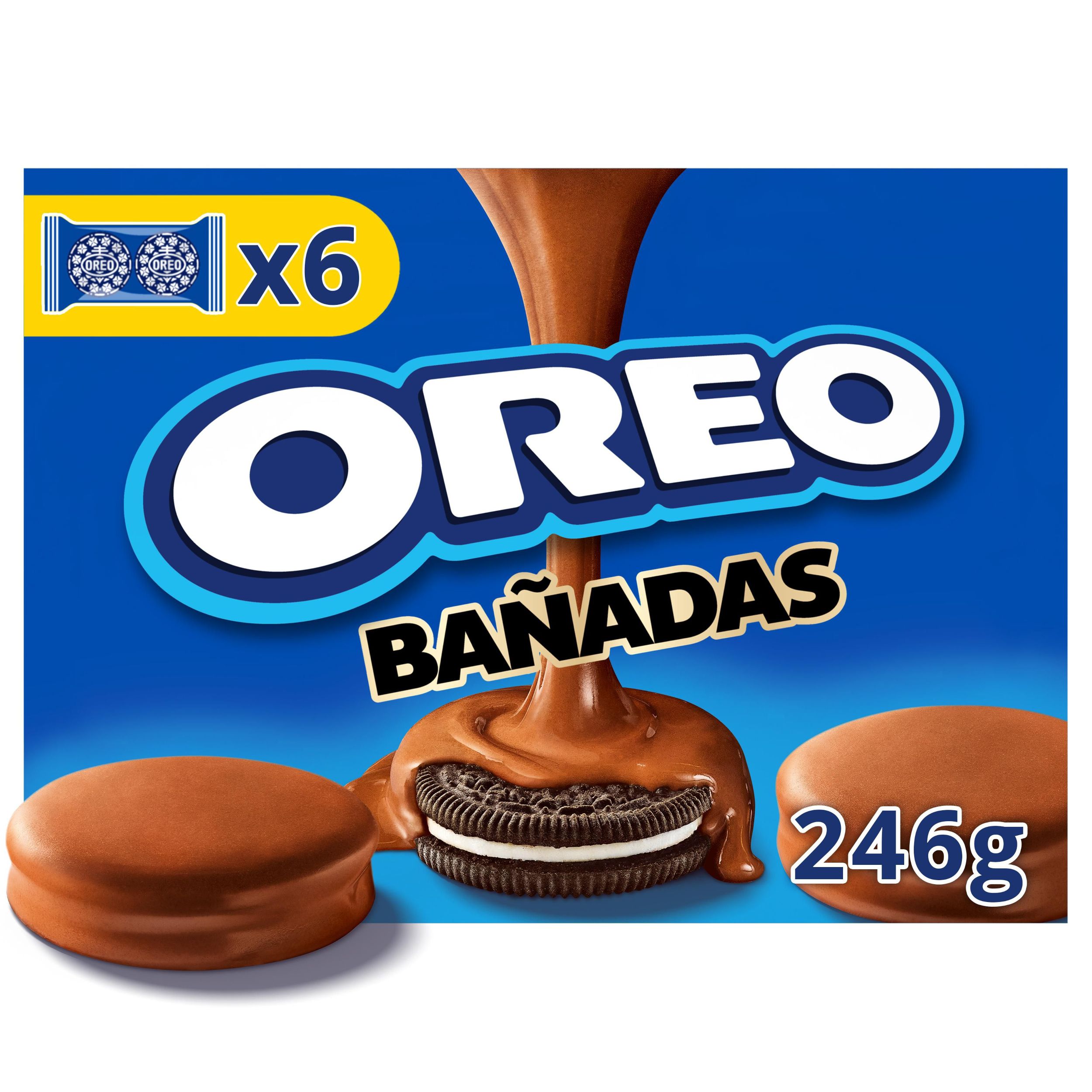 Trvanlivé potraviny - Oreo Sušenky s vanilkovou náplní, kakaová poleva 246g