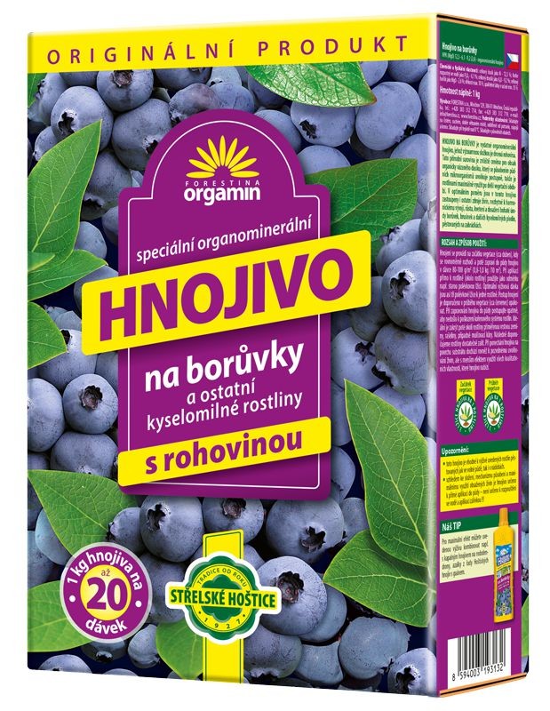 Domácnost a Zahrada - Orgamin Hnojivo na borůvky 1 kg