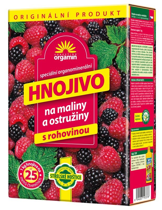 Domácnost a Zahrada - Orgamin Hnojivo na maliny a ostružiny 1 kg