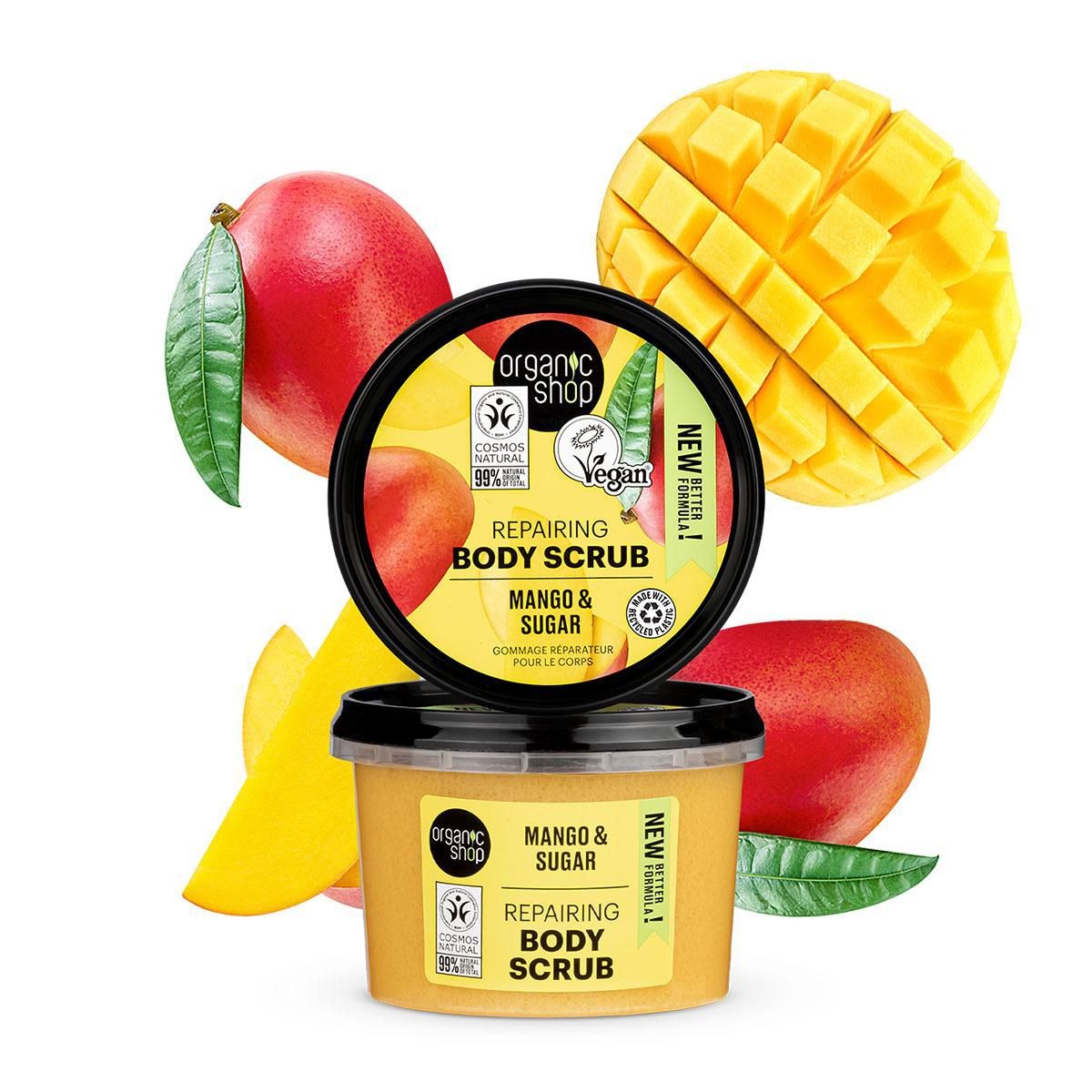 Drogerie a kosmetika - Organic Shop Regenerační tělový peeling Mango a cukr 250 ml