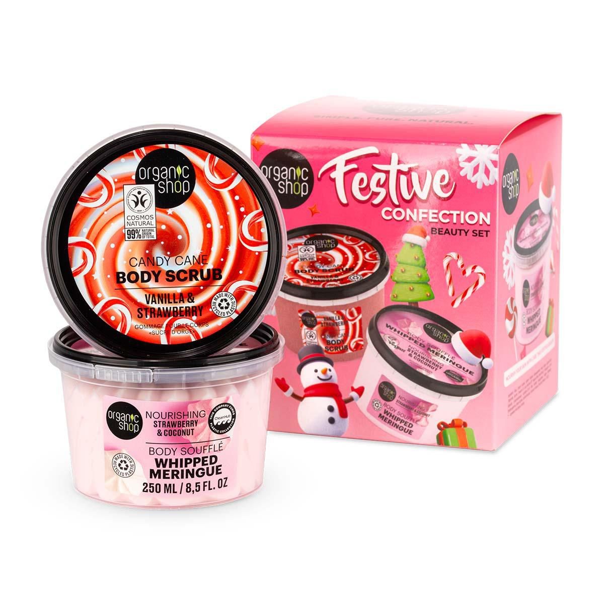 Drogerie a kosmetika - Organic Shop Vánoční tělový set Festive Confection, 250 ml/250 ml