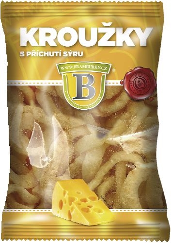 Trvanlivé potraviny - Originální brambůrky Kroužky s příchutí sýru 50g