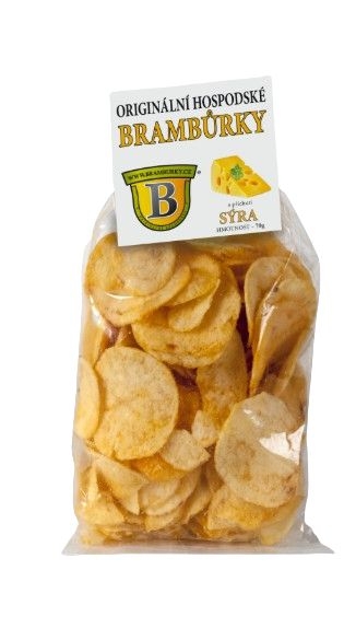 Trvanlivé potraviny - Originální hospodské brambůrky s příchutí sýru 70g