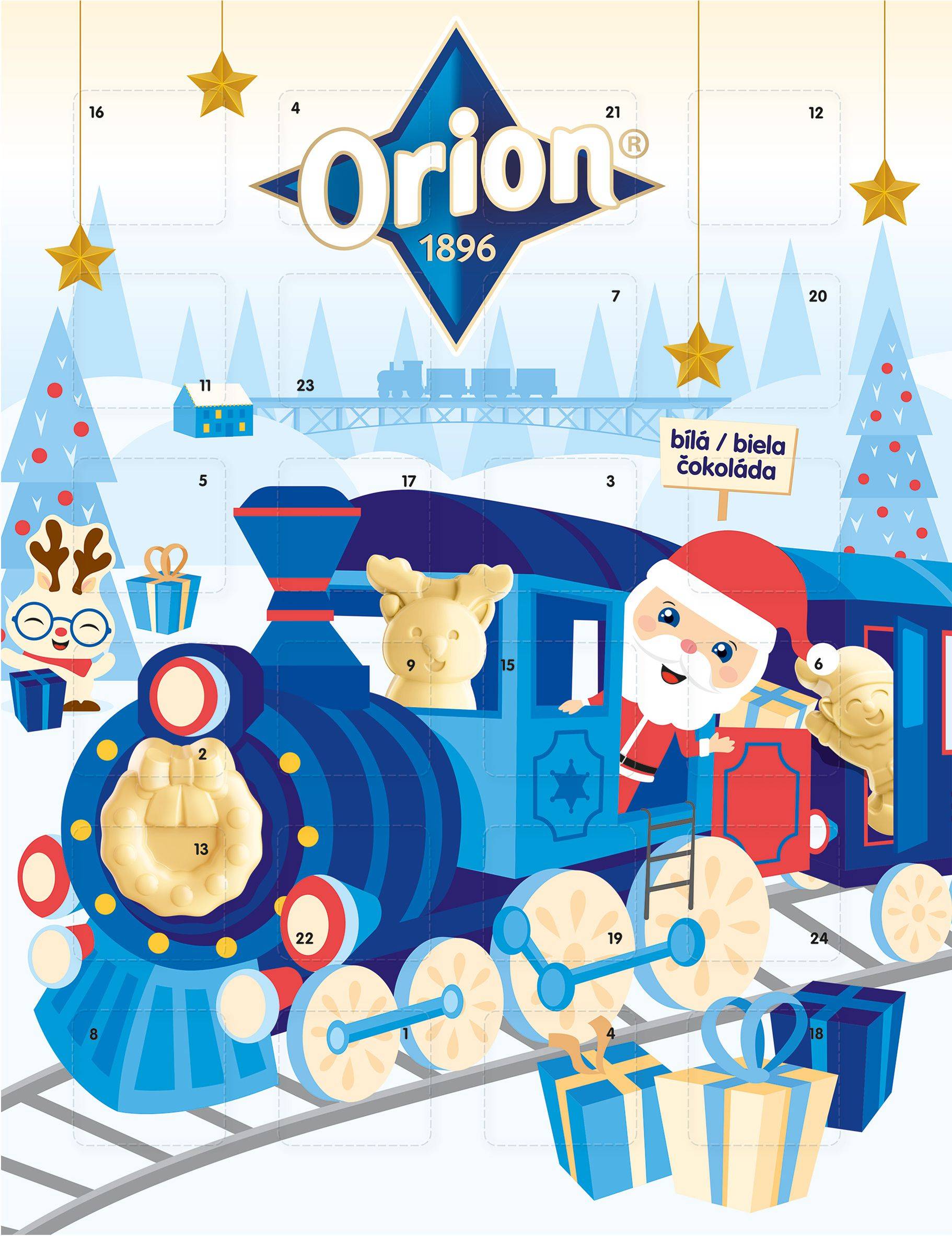 Trvanlivé potraviny - Orion Adventní kalendář bílý 85g