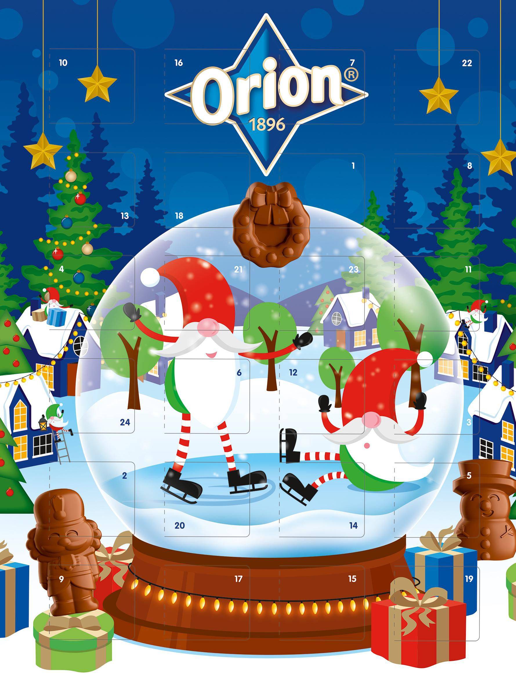Trvanlivé potraviny - Orion Adventní kalendář mléčný 85 g