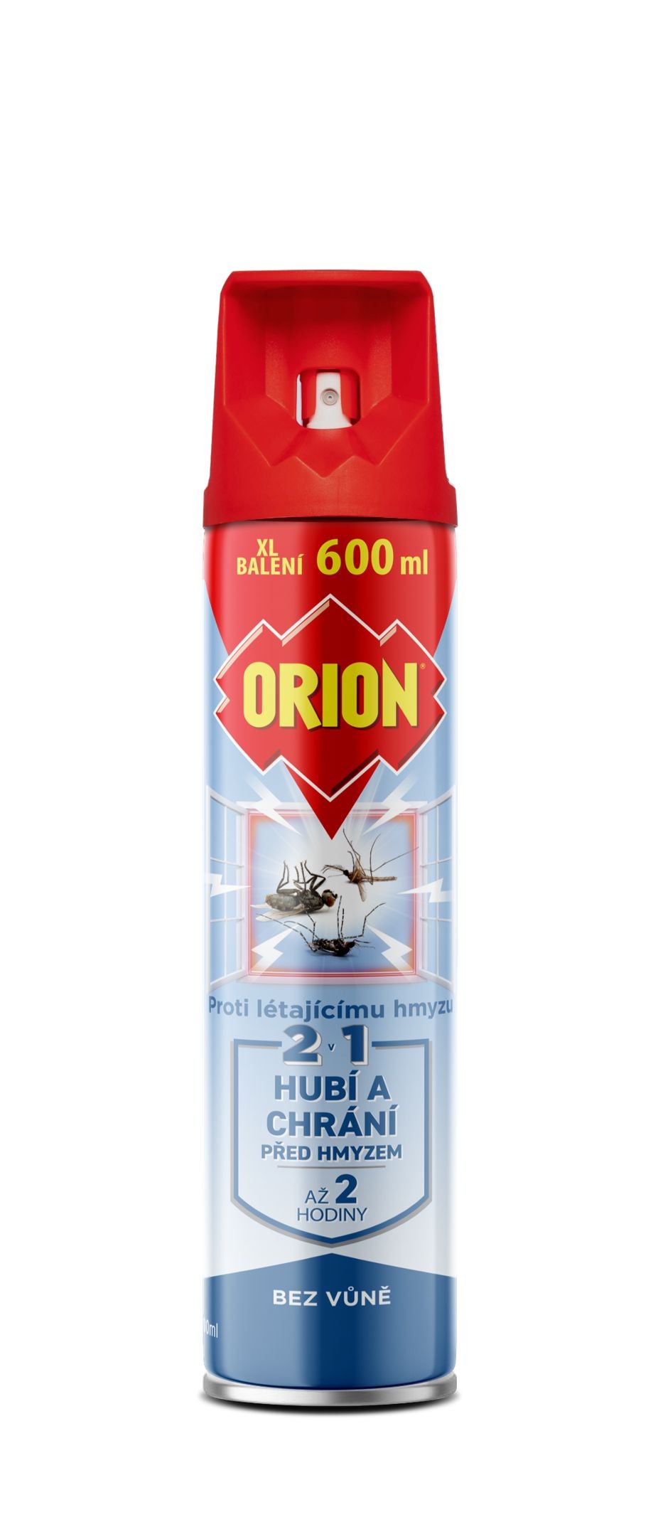 Drogerie a kosmetika - Orion Aerosol 2v1 proti létajícímu hmyzu bez vůně 600ml
