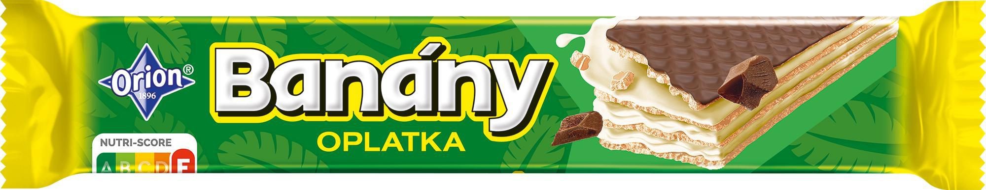 Orion Banány oplatka s mléčnou polevou 42g-0