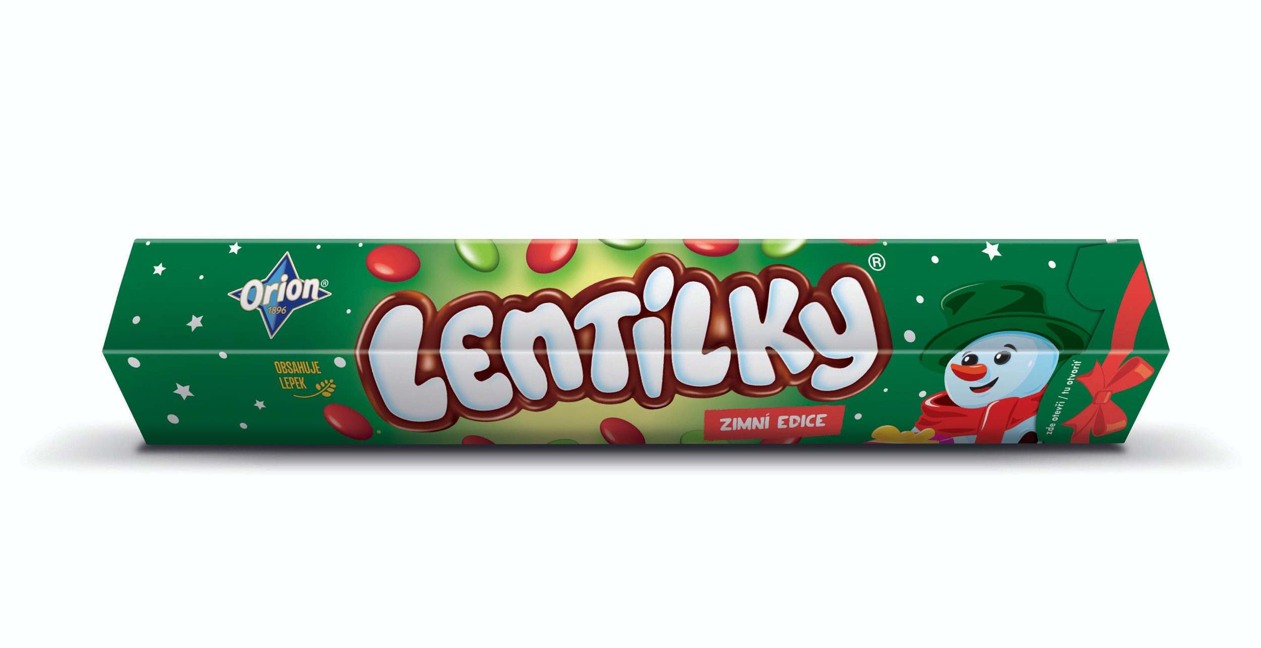 Trvanlivé potraviny - Orion Lentilky Červeno-zelené 120g