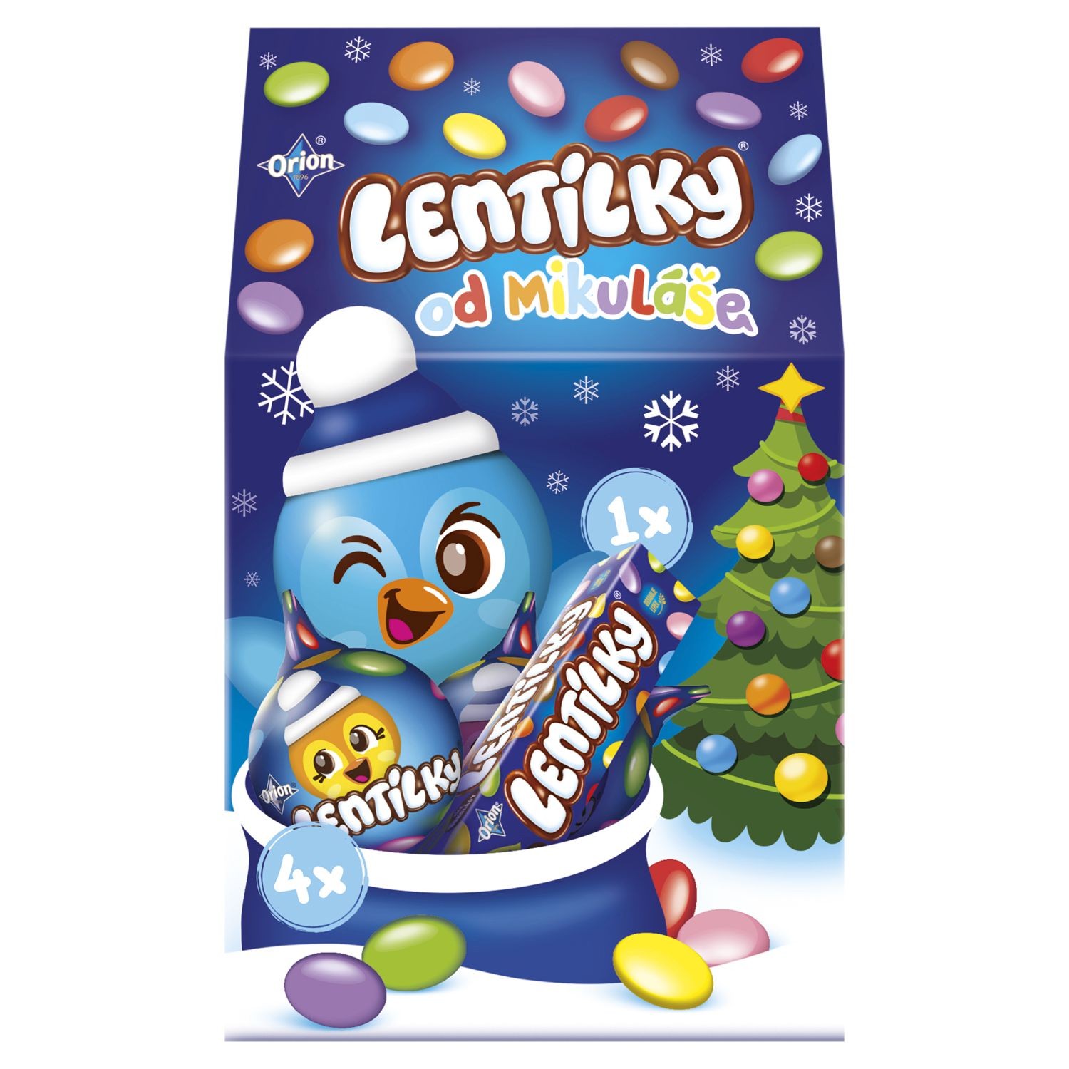 Trvanlivé potraviny - Orion Lentilky Mikulášská nadílka 102g