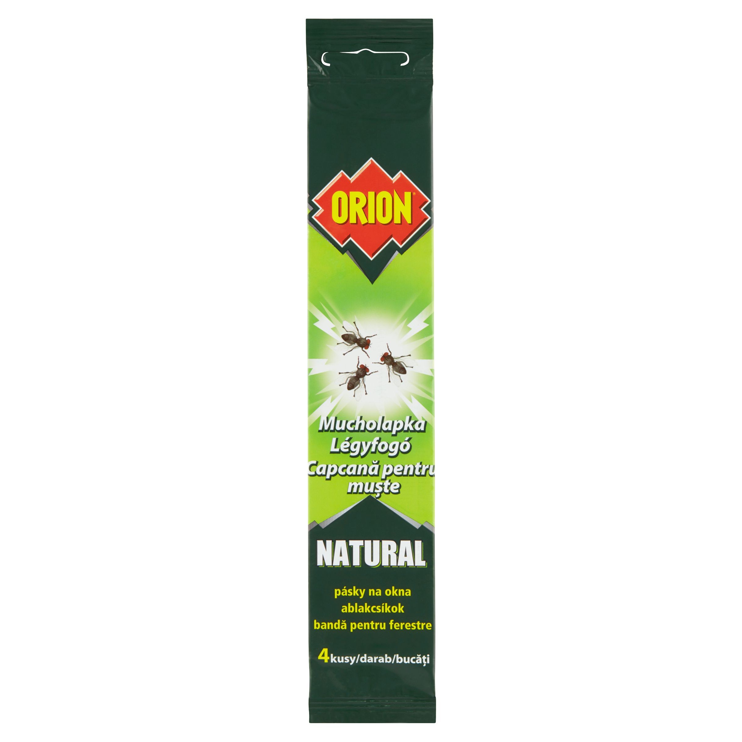 Drogerie a kosmetika - Orion Natural Mucholapka pásky na okna 4 ks