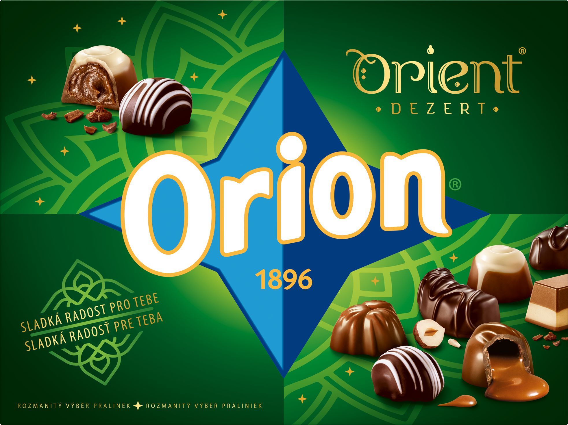 Trvanlivé potraviny - Orion Orient čokoládové pralinky mix 157g