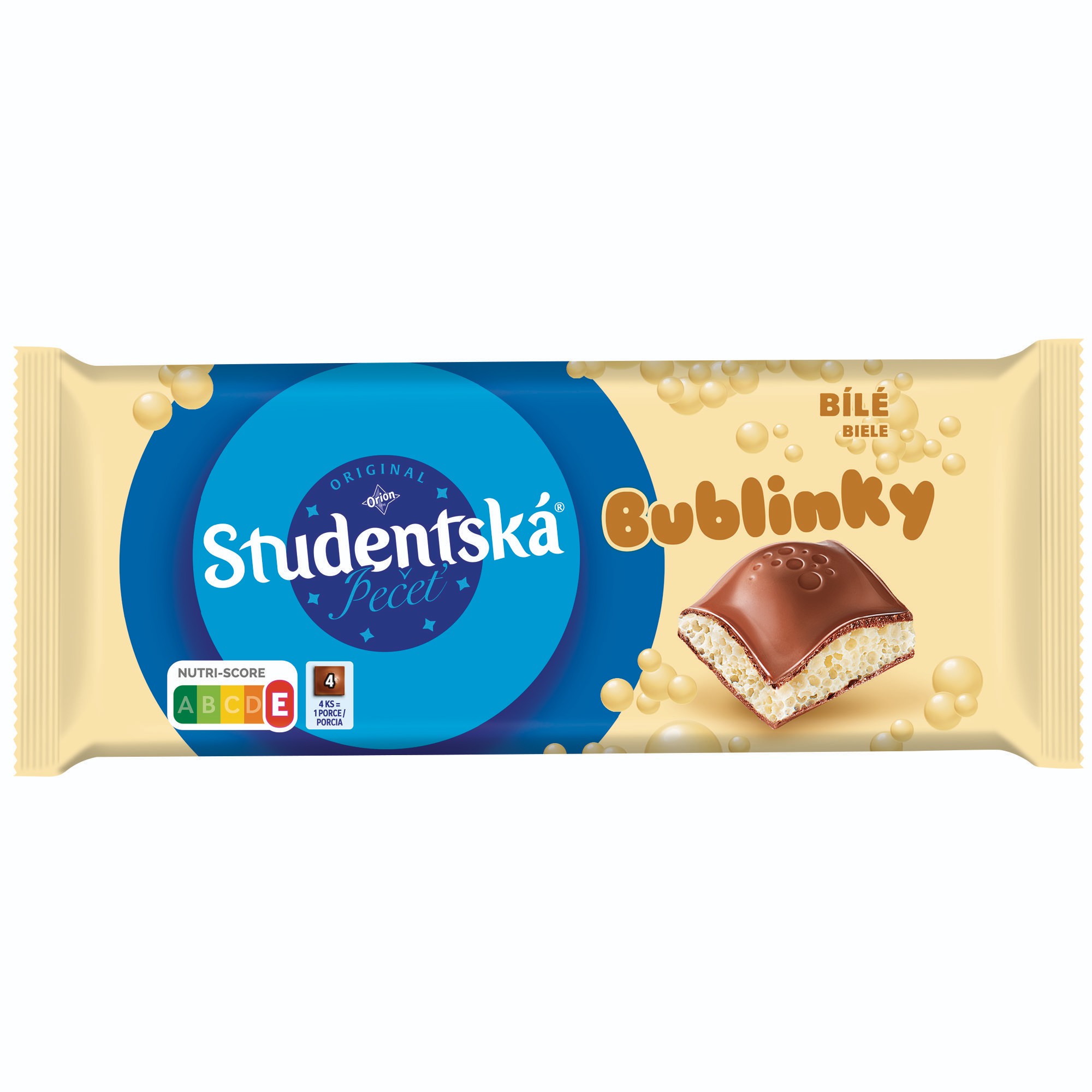 Trvanlivé potraviny - Orion Studentská pečeť Bublinky Mléčná a Bílá čokoláda 90g