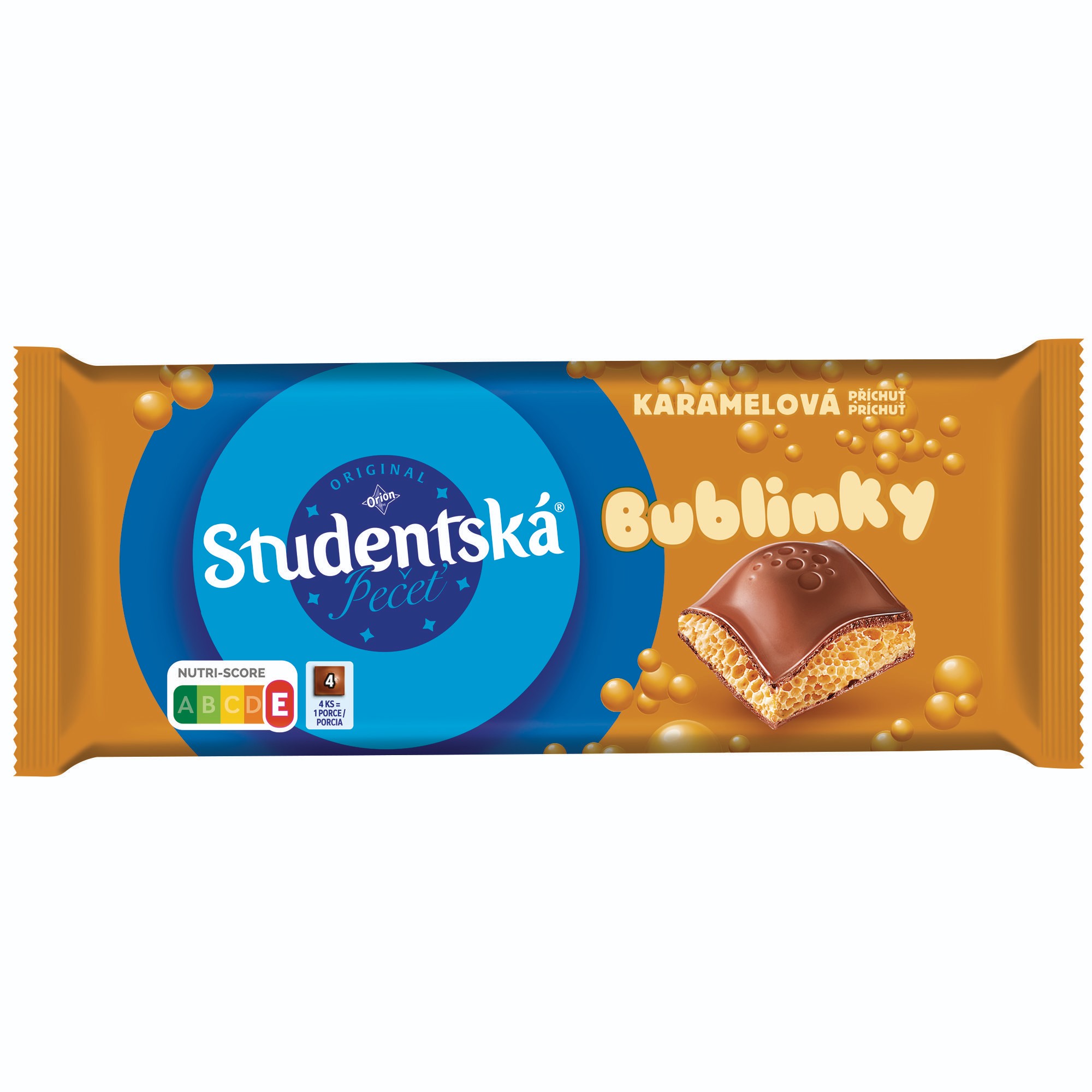 Trvanlivé potraviny - Orion Studentská pečeť Bublinky Mléčná s příchutí karamelu 90g