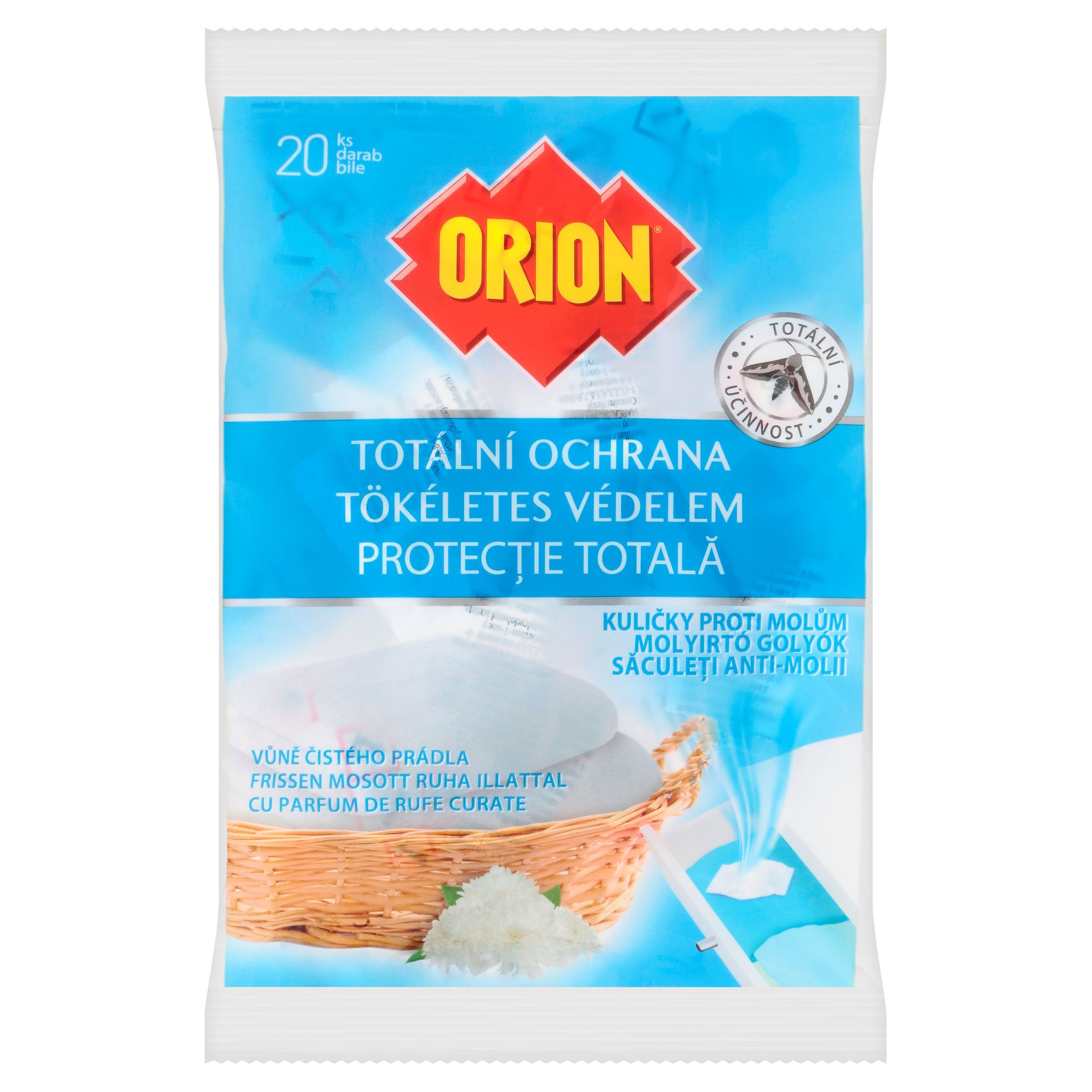 Domácnost a Zahrada - Orion Totální ochrana kuličky proti molům vůně čistého prádla 20ks