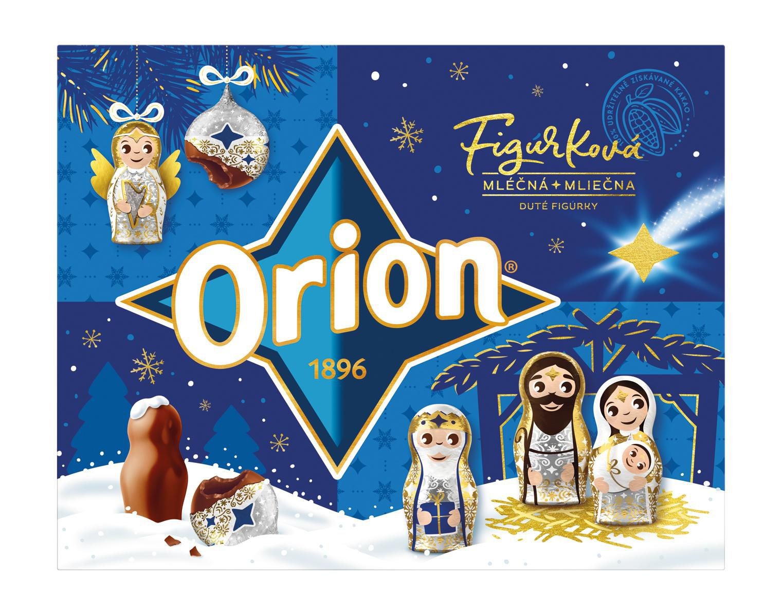 Trvanlivé potraviny - Orion Vánoční kolekce mléčná figurková 348 g