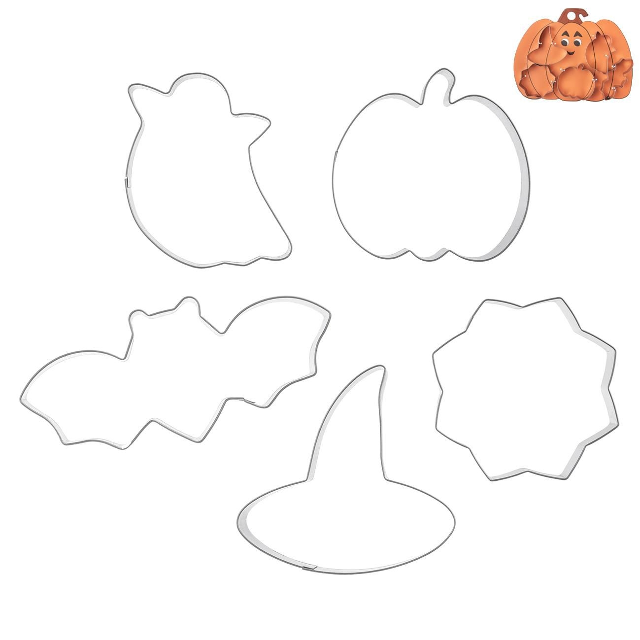 Domácnost a Zahrada - Orion Vykrajovačka nerez dýně Halloween sada 5 ks
