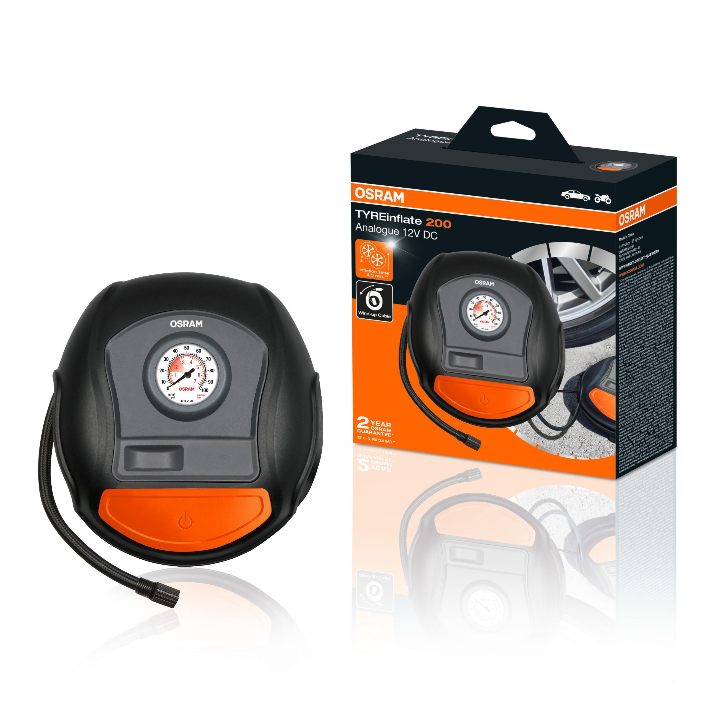 Auto-moto - Osram Analogový kompresor - TYREinflate 200
