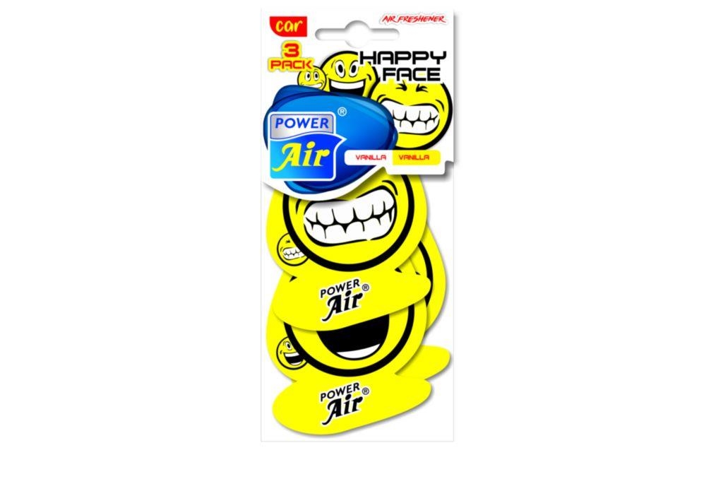Auto-moto - OSVĚŽOVAČ VZDUCHU HAPPY FACE 3V1 VANILLA